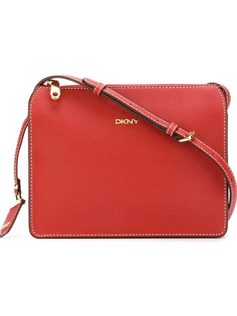 dkny red crossbody bag