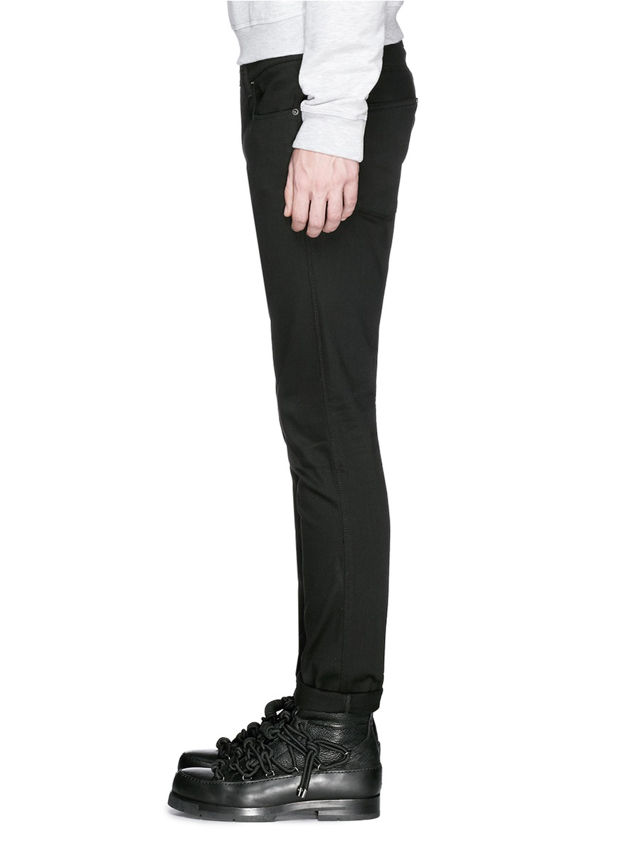 Acne Studios Denim Roc Used Cash Slim Fit Jeans in Black for Men - Lyst