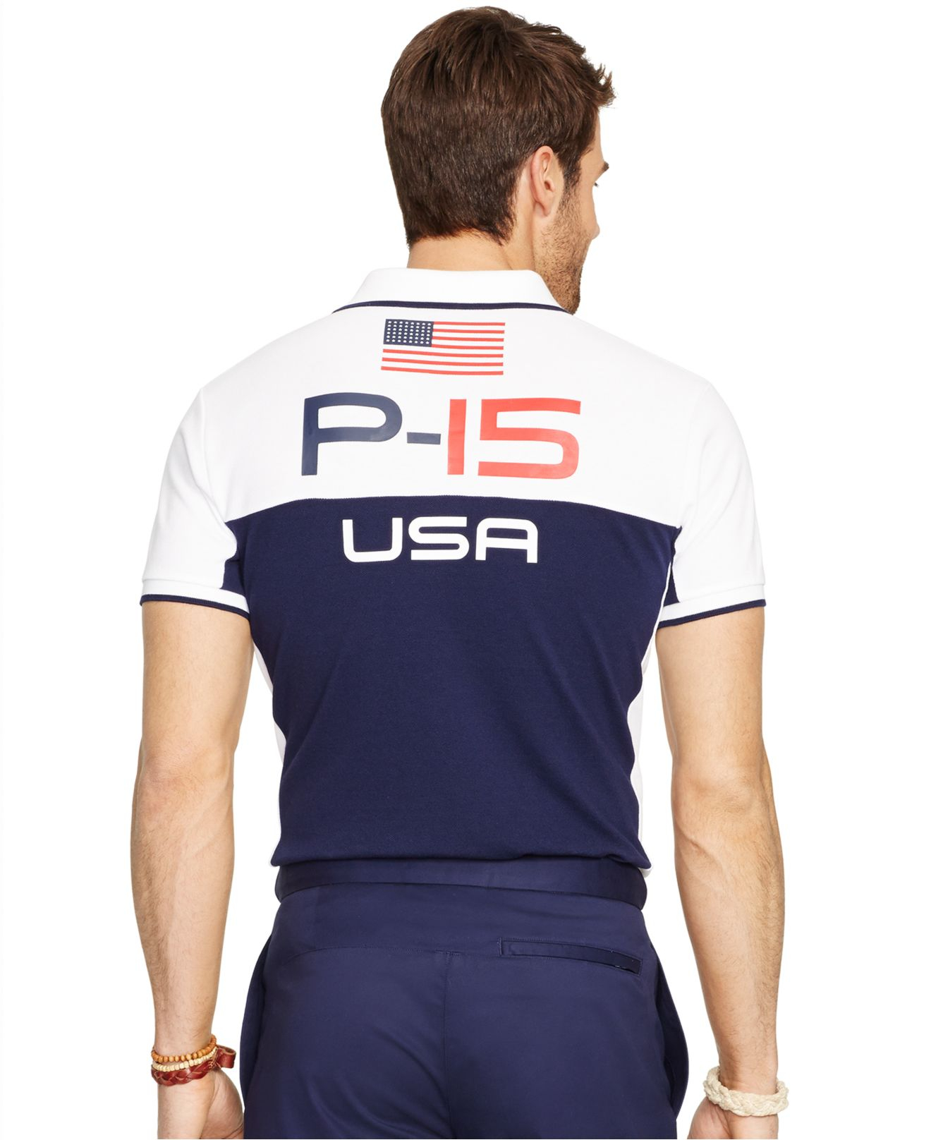 classic fit pennant mesh polo
