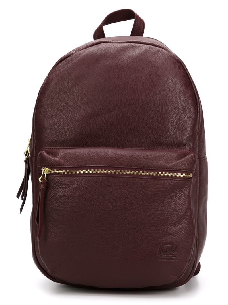 Lyst Herschel Supply Co. Leather Backpack in Brown for Men