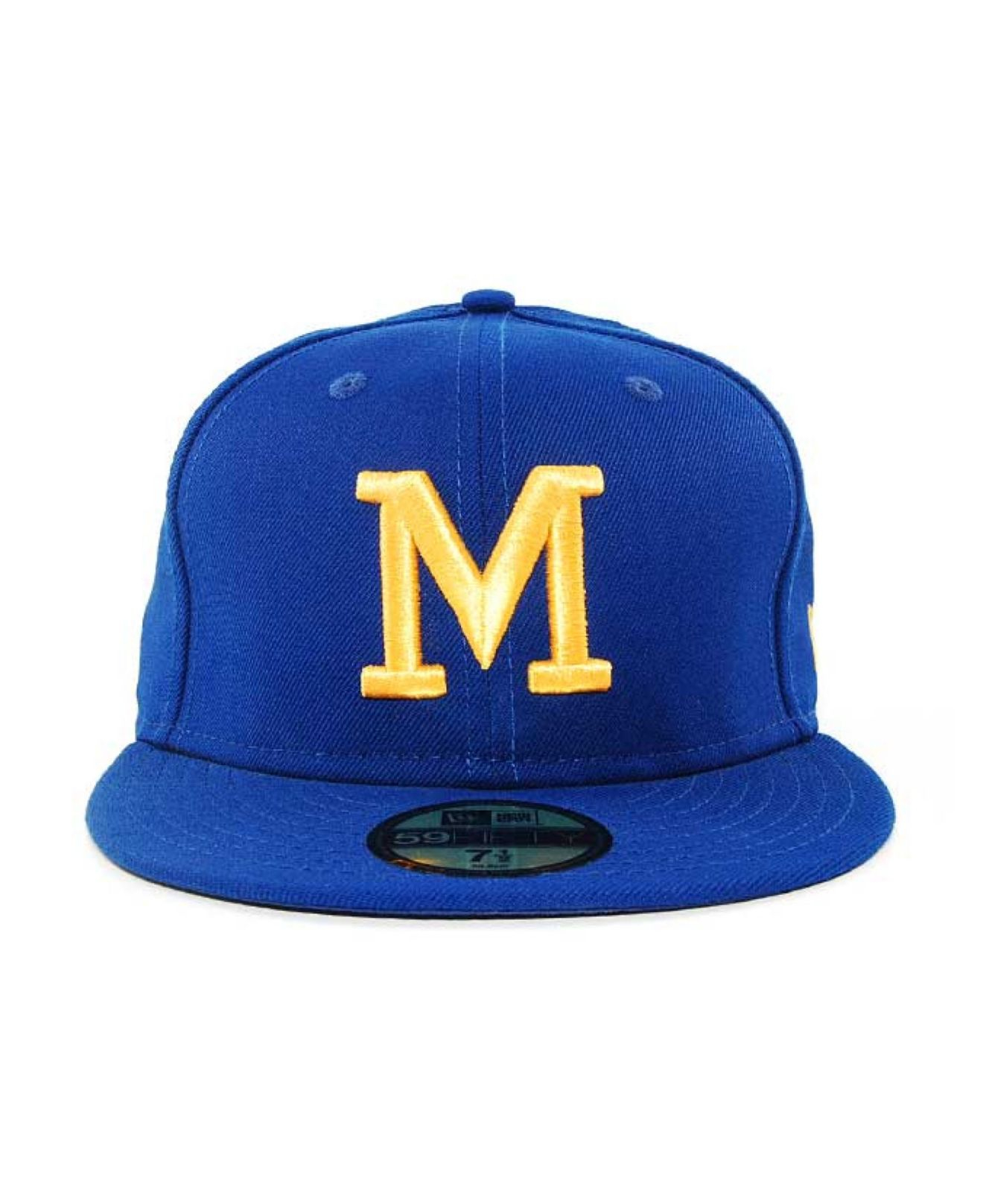 Milwaukee Brewers New Era Mlb Cooperstown 59fifty Cap