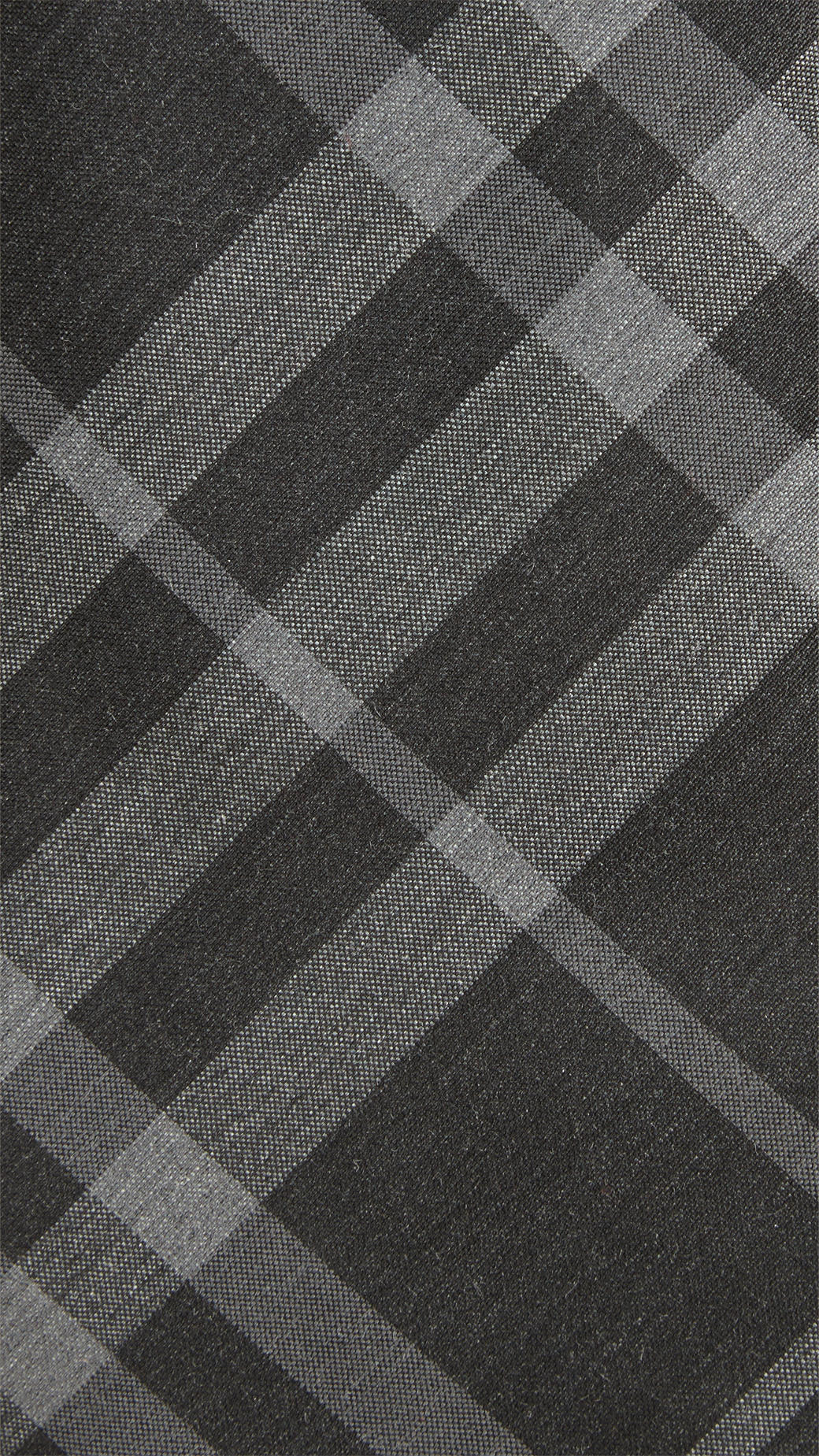 Burberry Modern Cut Check Silk Cotton Tie in Black for Men - Lyst