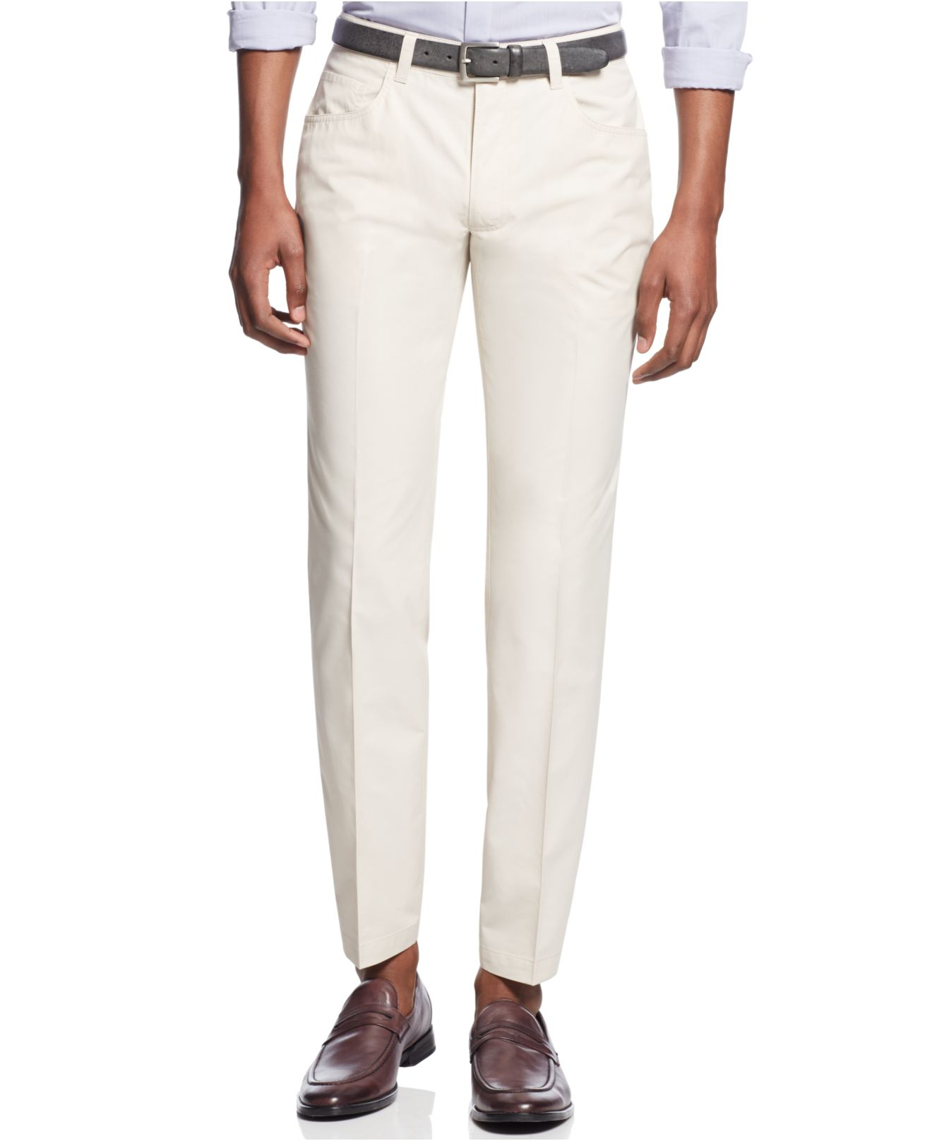 Inc International Concepts Mcgorry Five-Pocket Pants in Khaki for Men ...