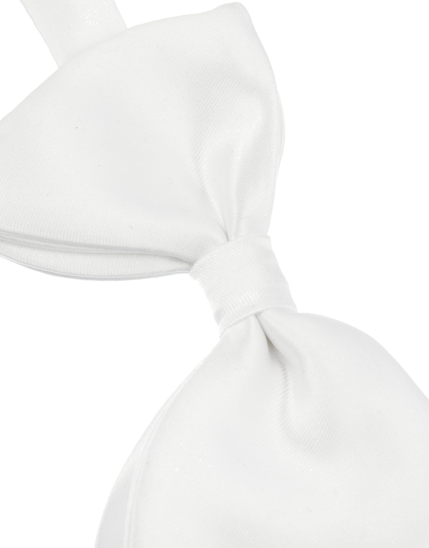ASOS Oversized Bow Tie in White for Men Lyst