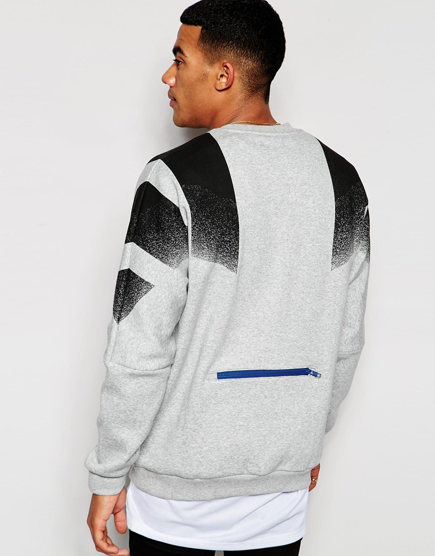 adidas Originals Cotton Retro Sweatshirt Aj7891 - Grey in Grey for Men -  Lyst