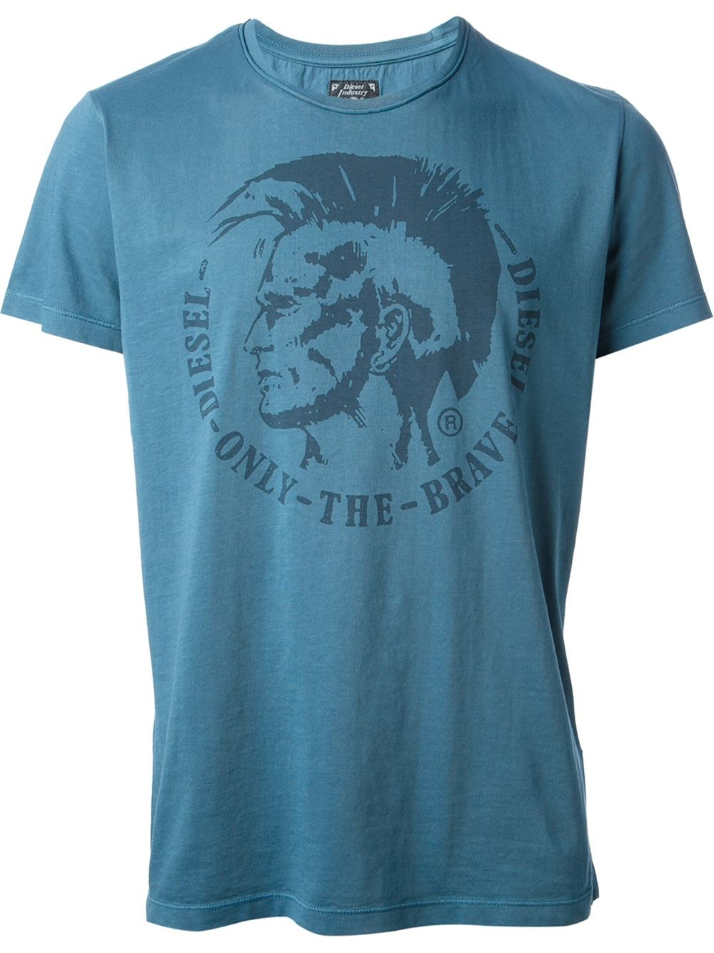 DIESEL Slim Fit T Shirt In Blue For Men Lyst DIESEL Slim Fit T Shirt In Blue For Men Lyst