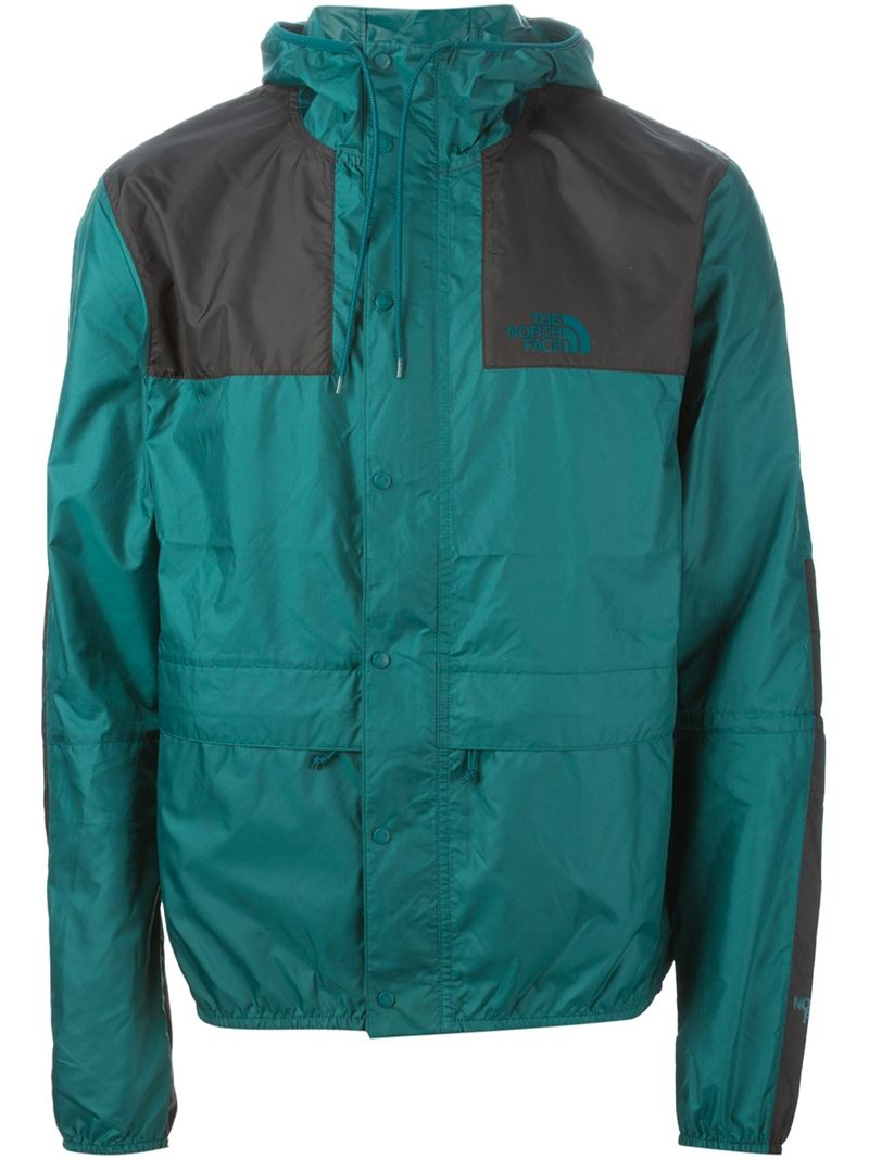 The North Face Hooded Windbreaker Jacket in Blue for Men - Lyst