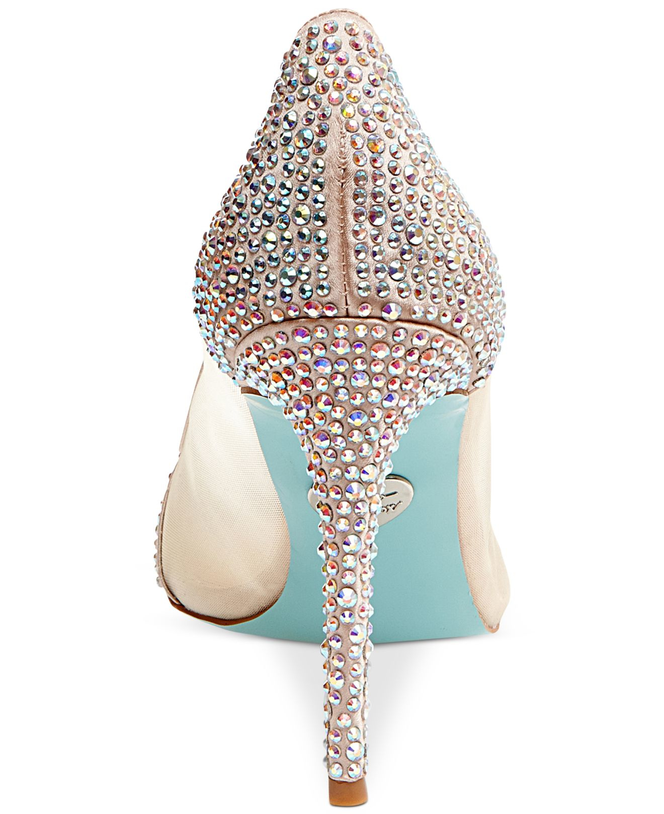 betsey johnson blue bottom shoes
