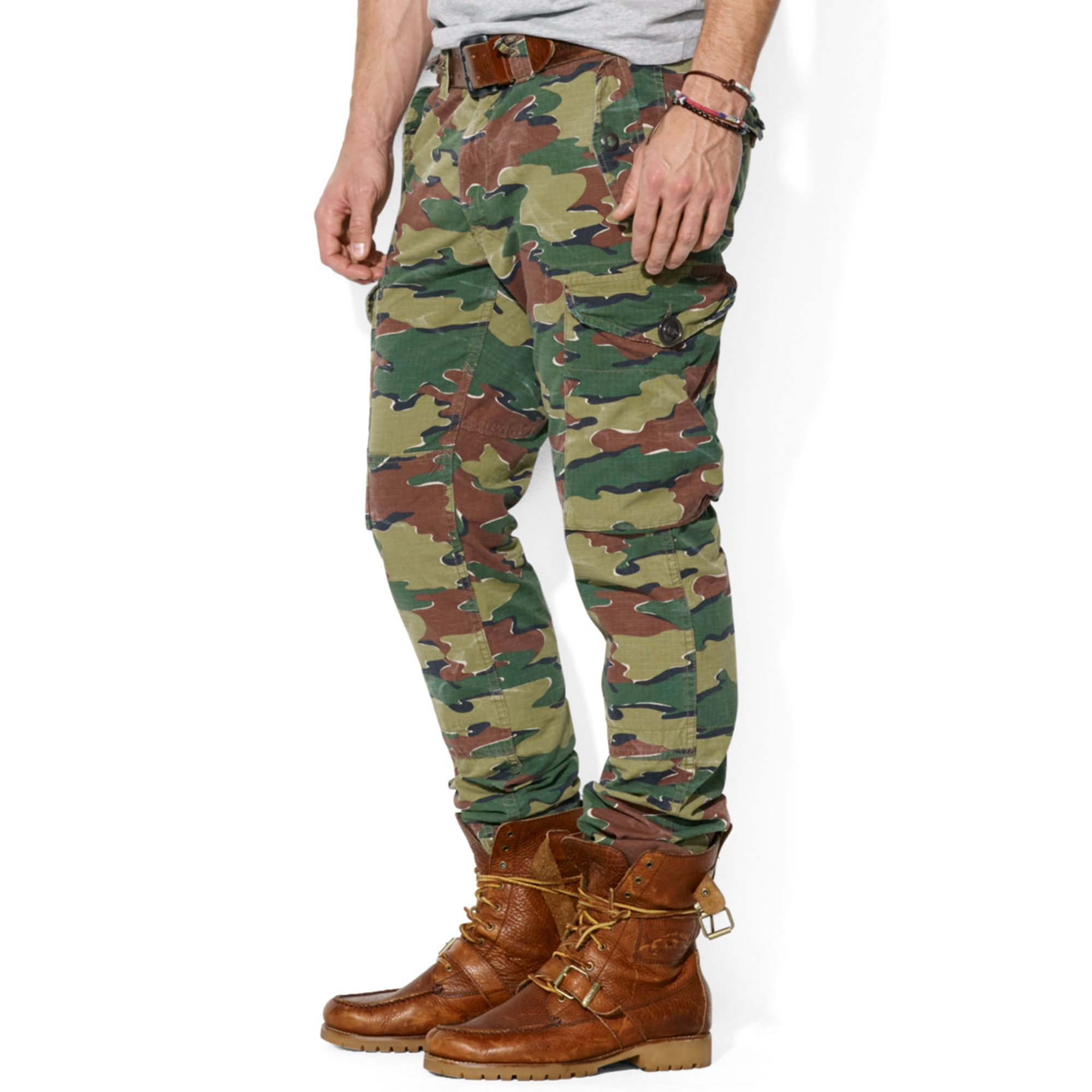 Ralph Lauren Polo Straight Fit Canadian Camo-print Ripstop Cargo Pants ...