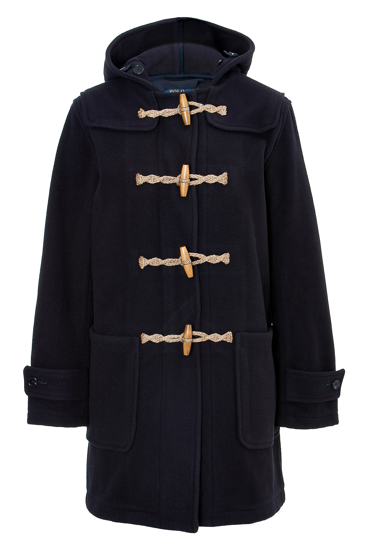 Lyst Polo ralph lauren Wool Blend Duffle Coat Blue in Blue