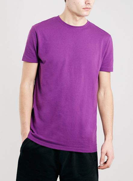 Topman Sport Purple T-Shirt in Purple for Men (White) | Lyst