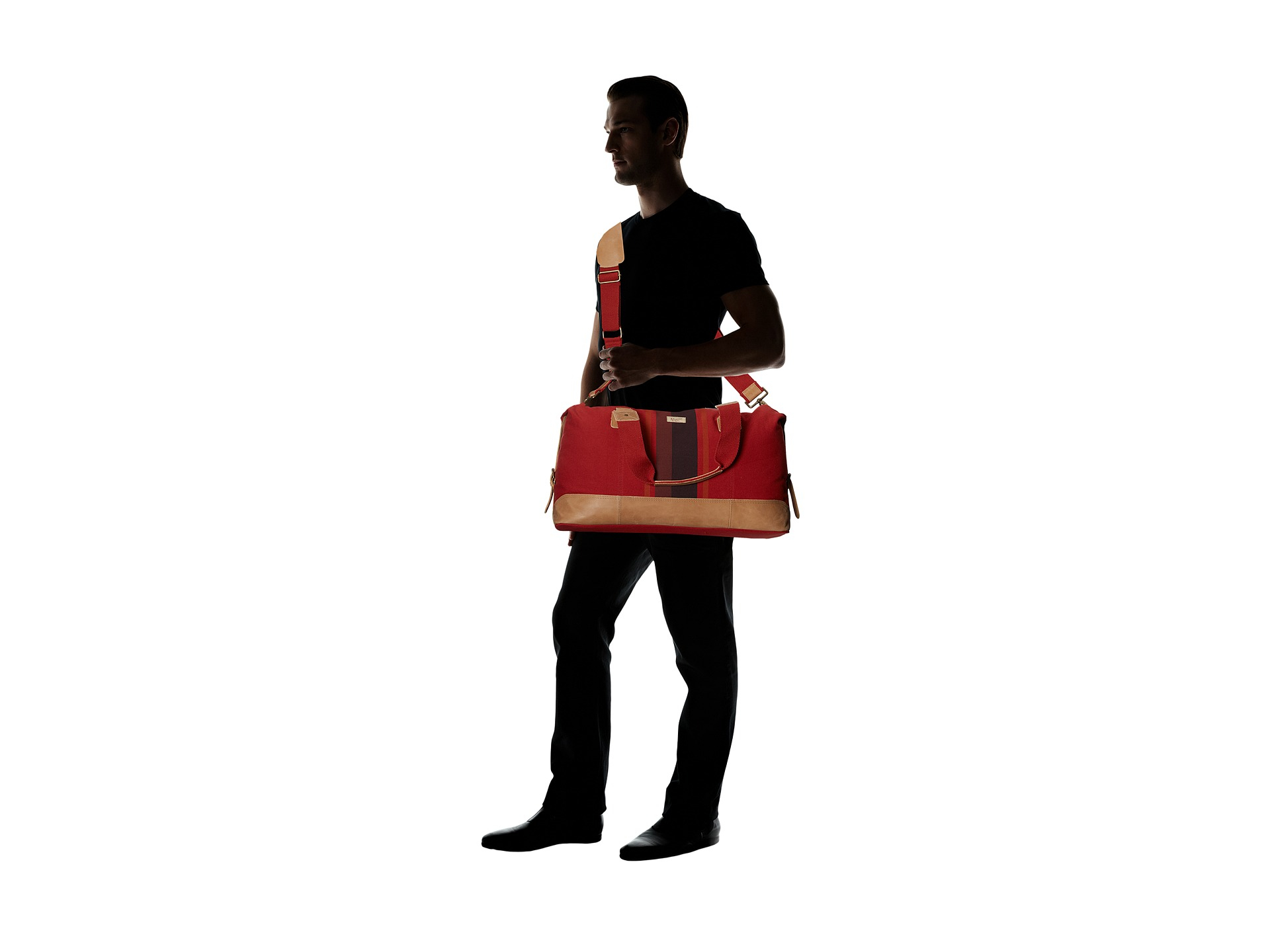 Original penguin Canvas Weekend Bag in Red for Men (Pompeian Red ...  