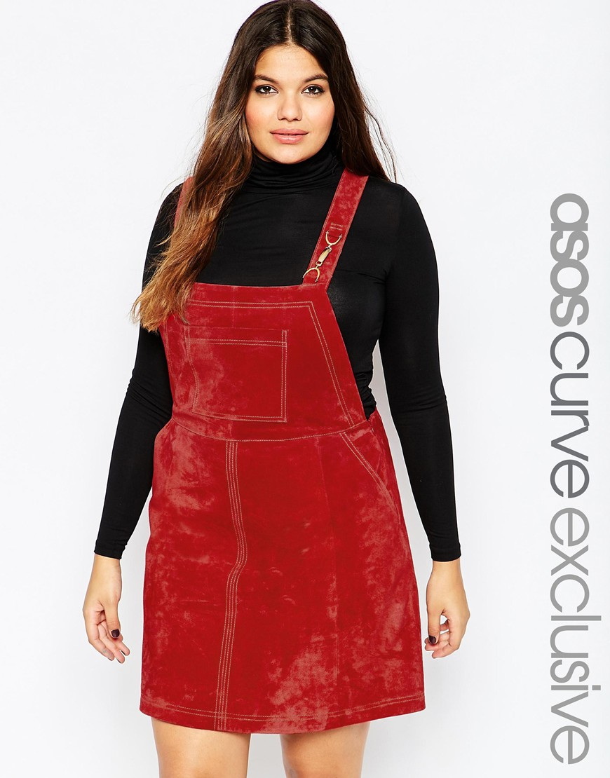 curve dungaree dress