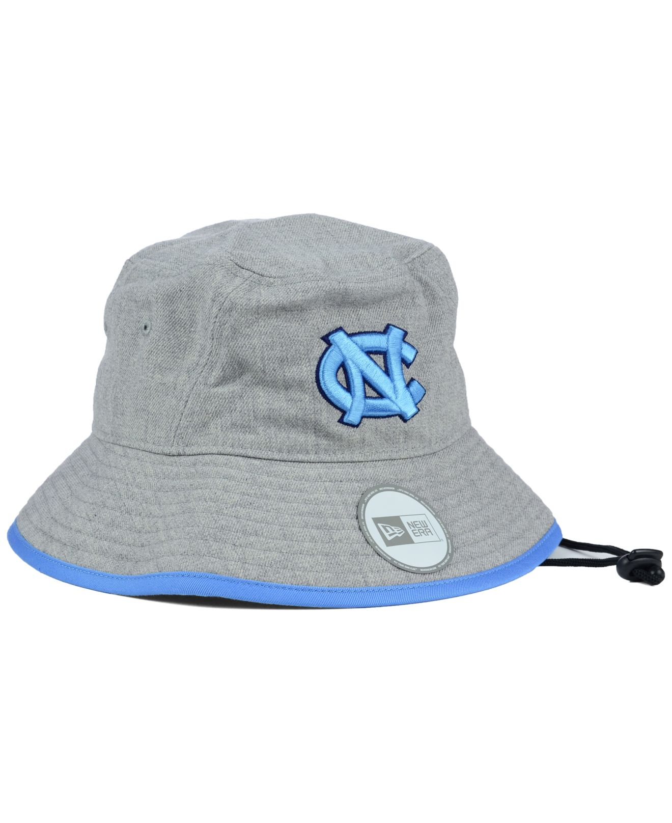 KTZ North Carolina Tar Heels Tip Bucket Hat in Gray for Men - Lyst