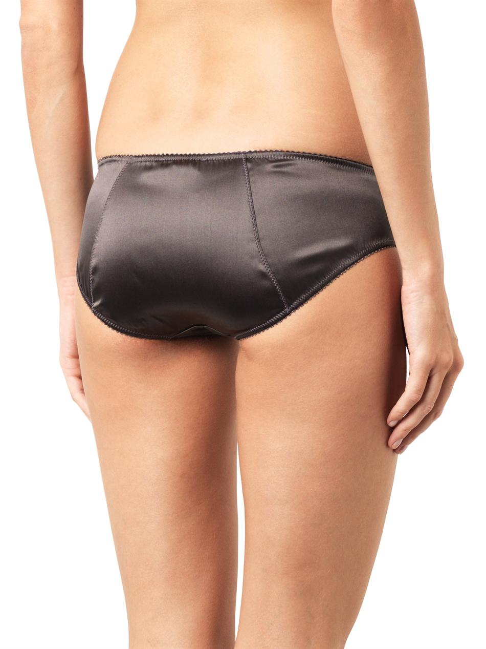 Lyst Dolce & Gabbana StretchSatin Briefs in Gray