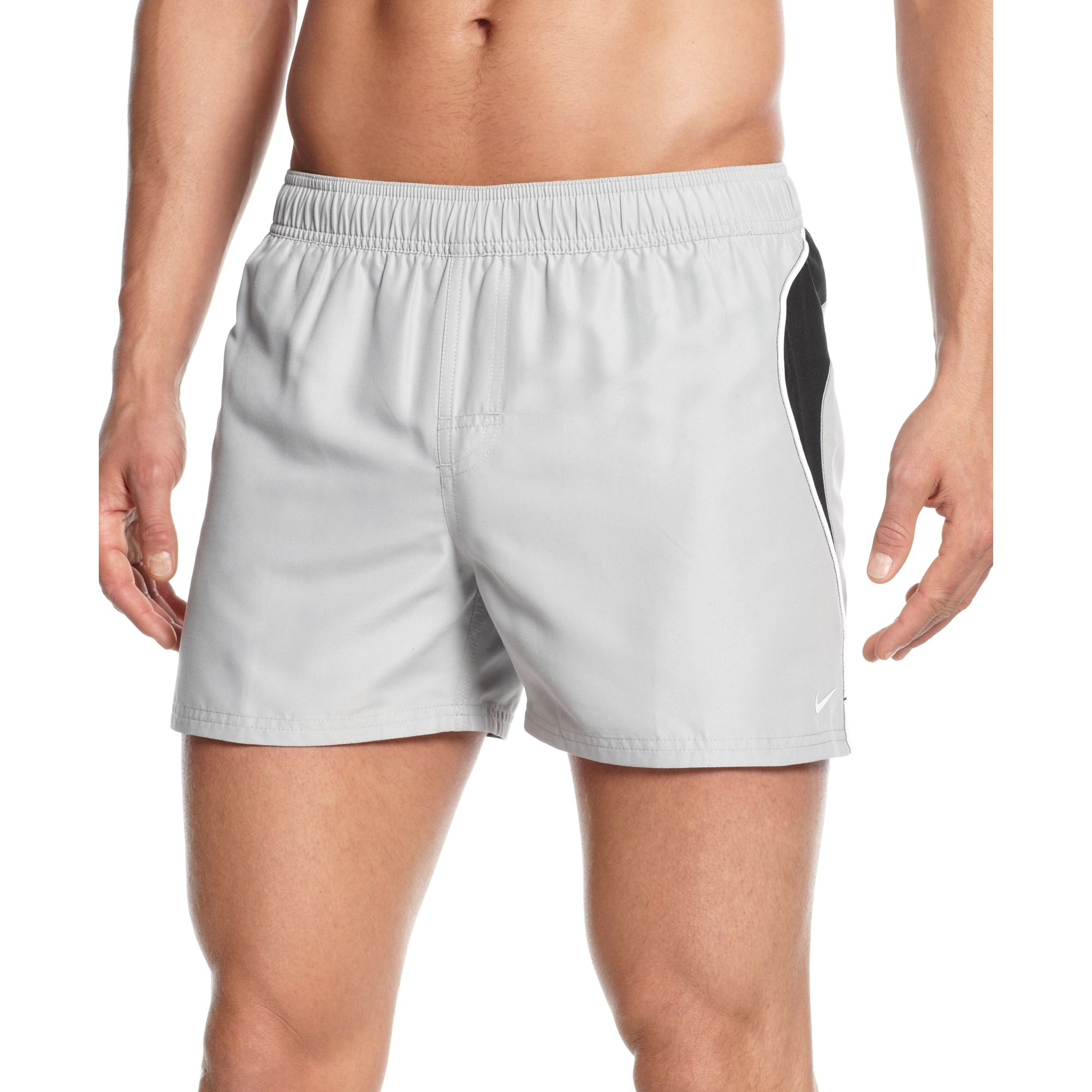 Nike Racer Splice 4 Volley Swim Shorts in Gray for Men - Lyst