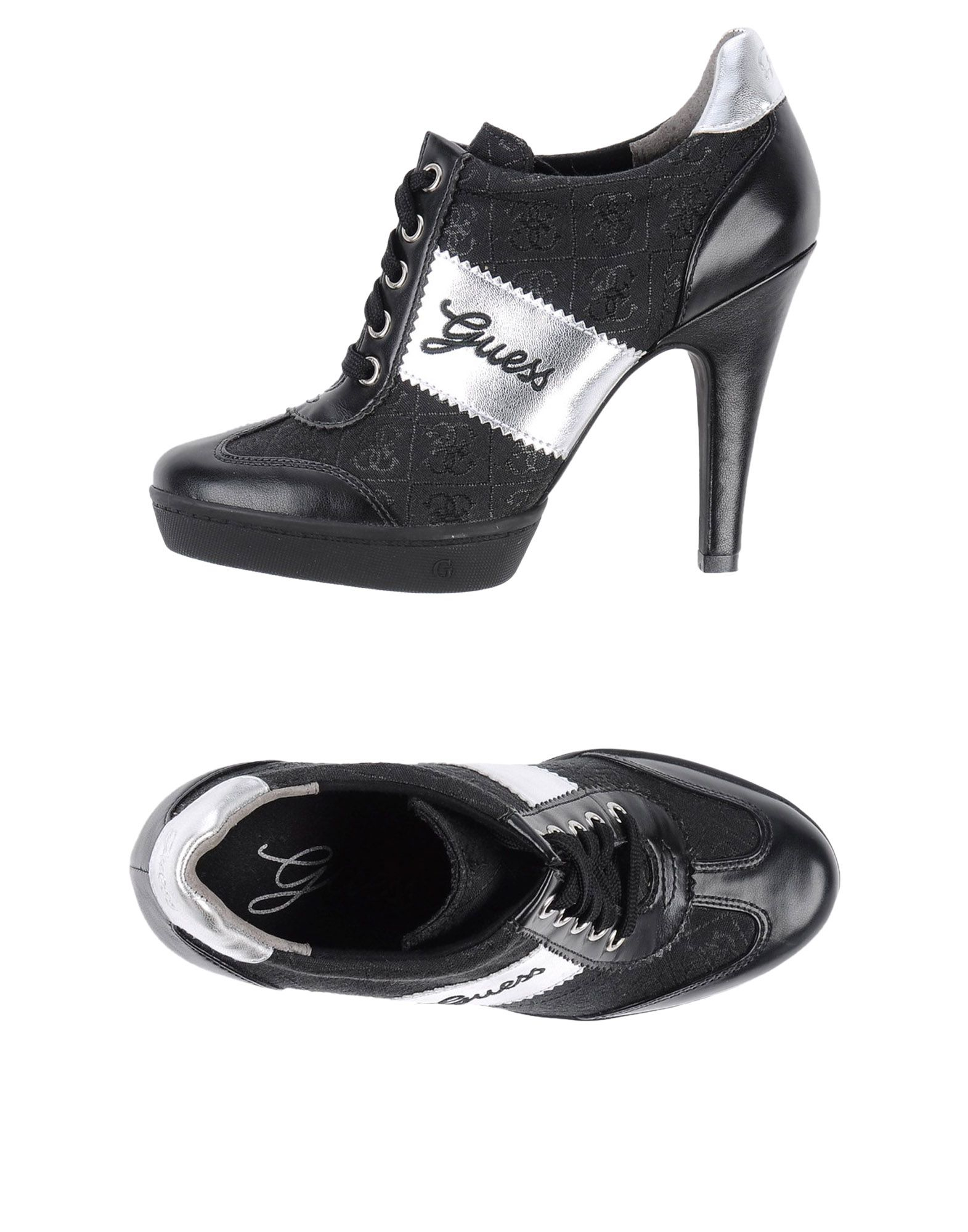 guess black slip on shoes