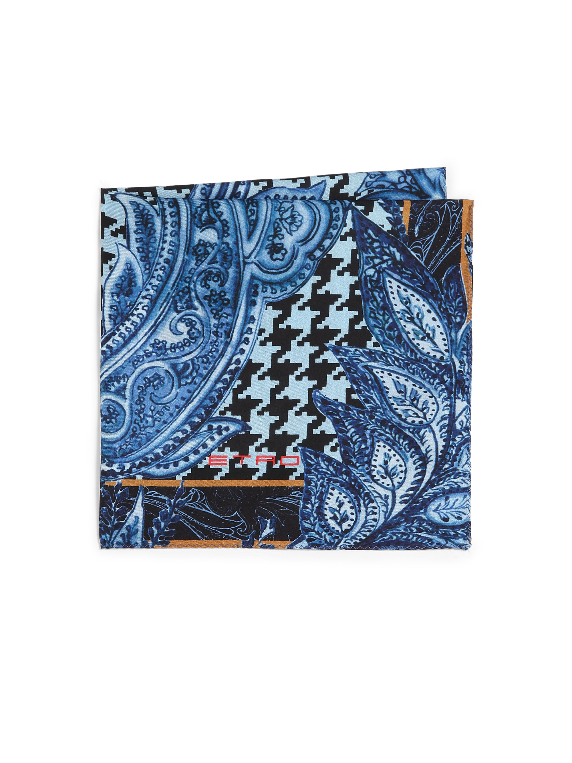 Etro Multicolor Paisley & Houndstooth Silk Pocket Square for Men Lyst
