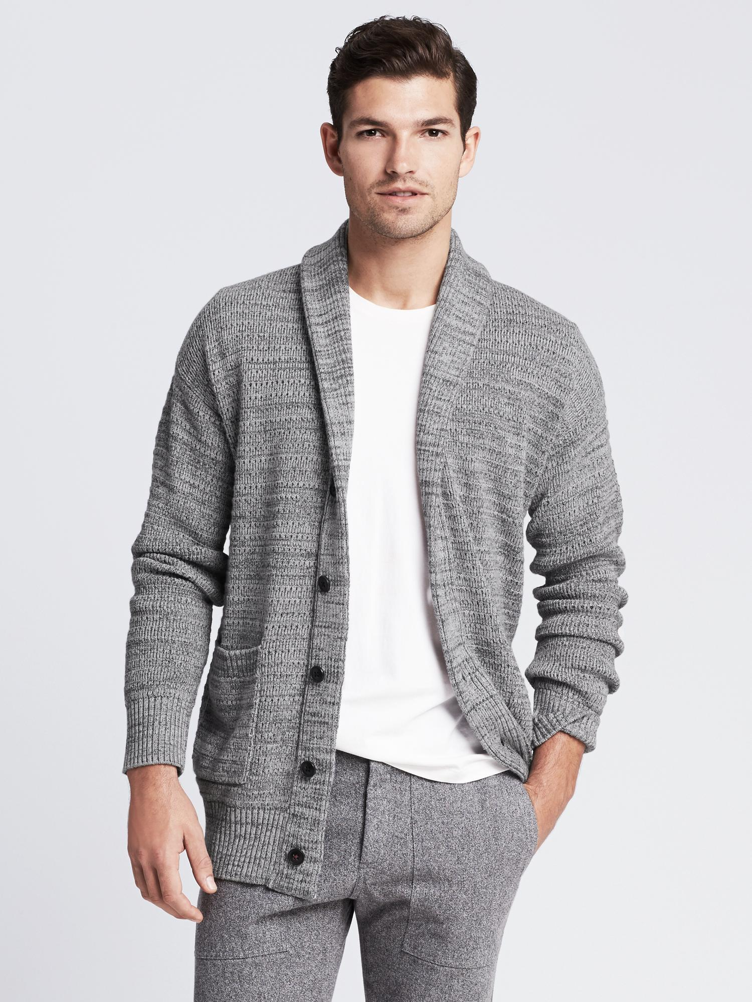 banana republic shawl collar sweater