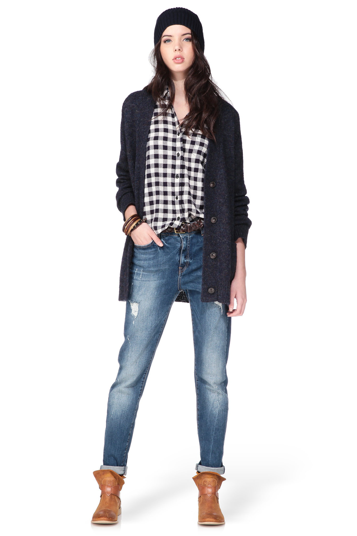 Denim & supply ralph lauren Cardigan in Blue Lyst