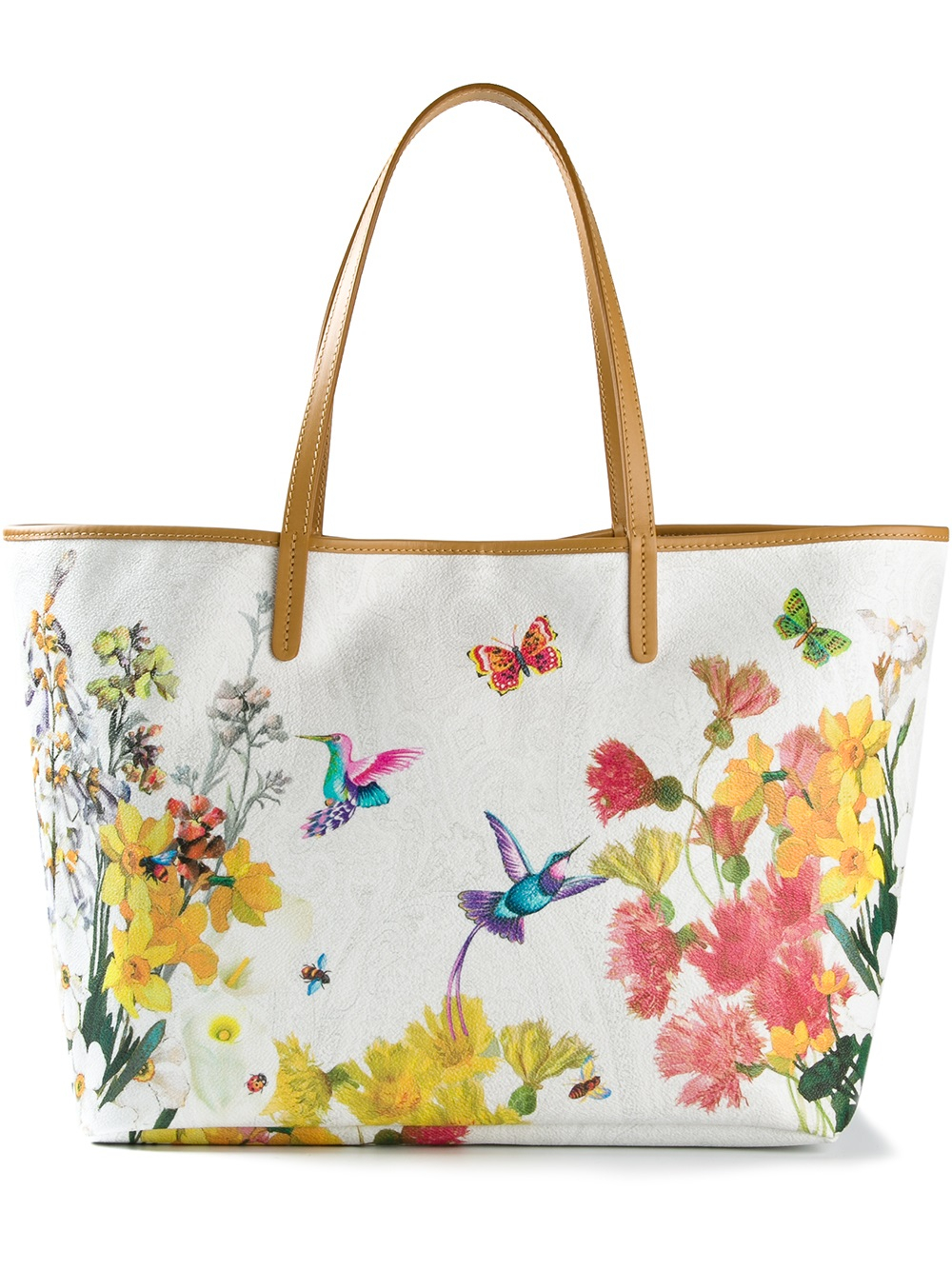 Etro Floral Print Tote Bag - Lyst