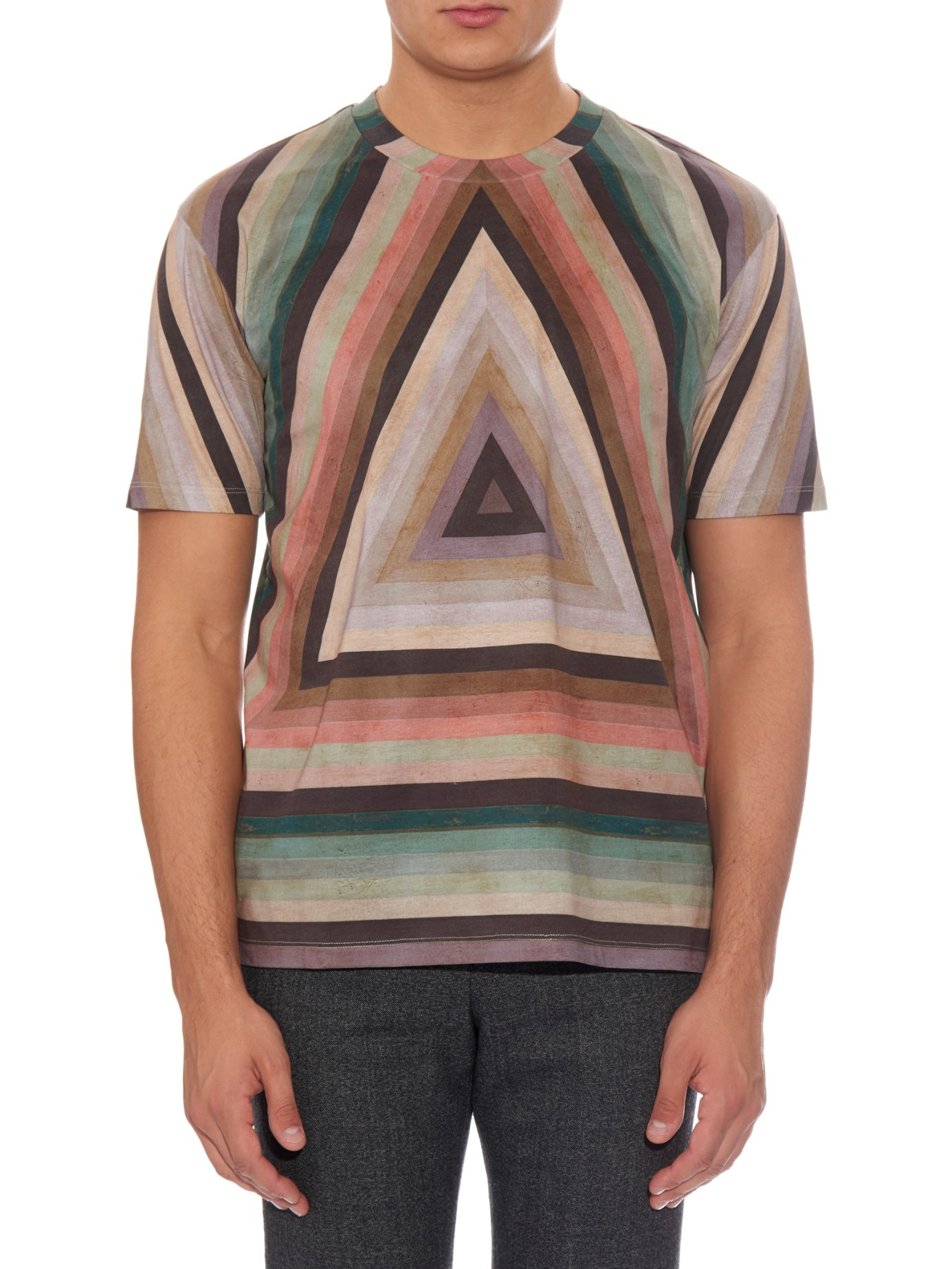 Paul smith Triangle Motif T-shirt in Brown for Men | Lyst Paul smith Triangle Motif T-shirt in Brown for Men | Lyst