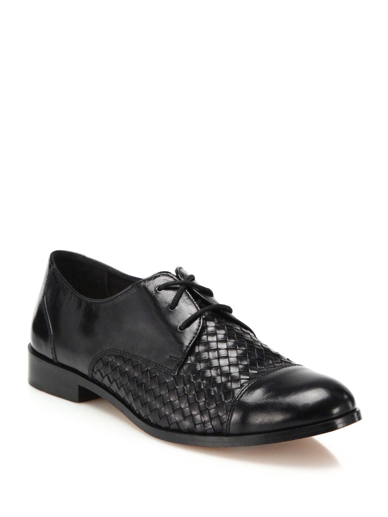 cole haan woven leather jagger oxfords