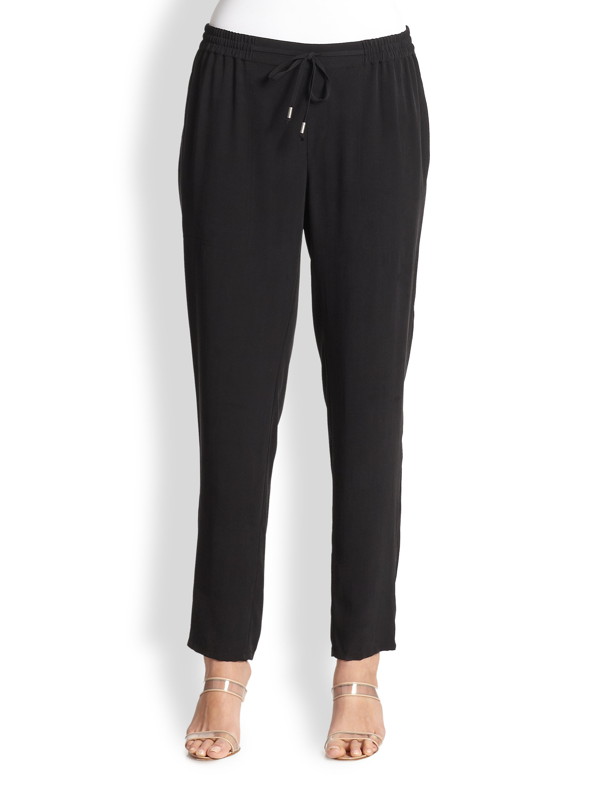 silk pattern pants