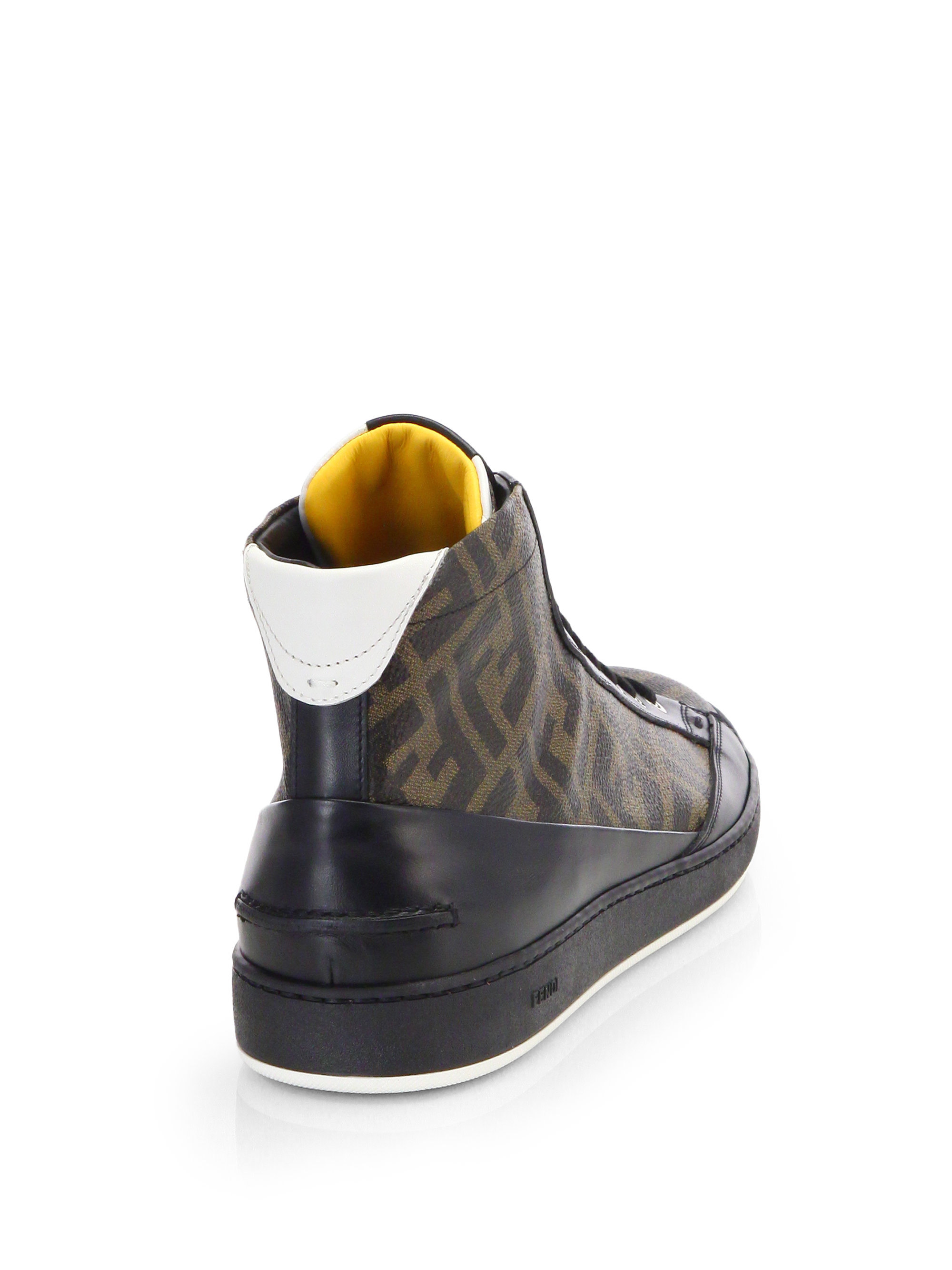 mens fendi high top sneakers