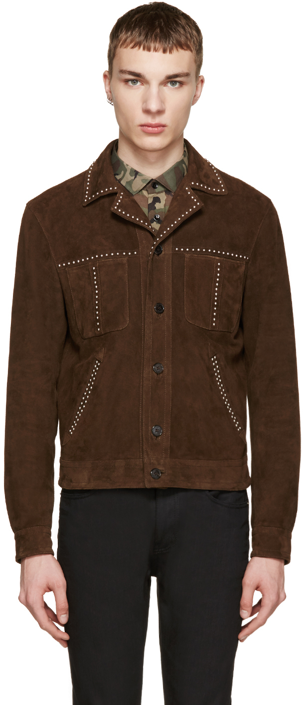 suede studded jacket