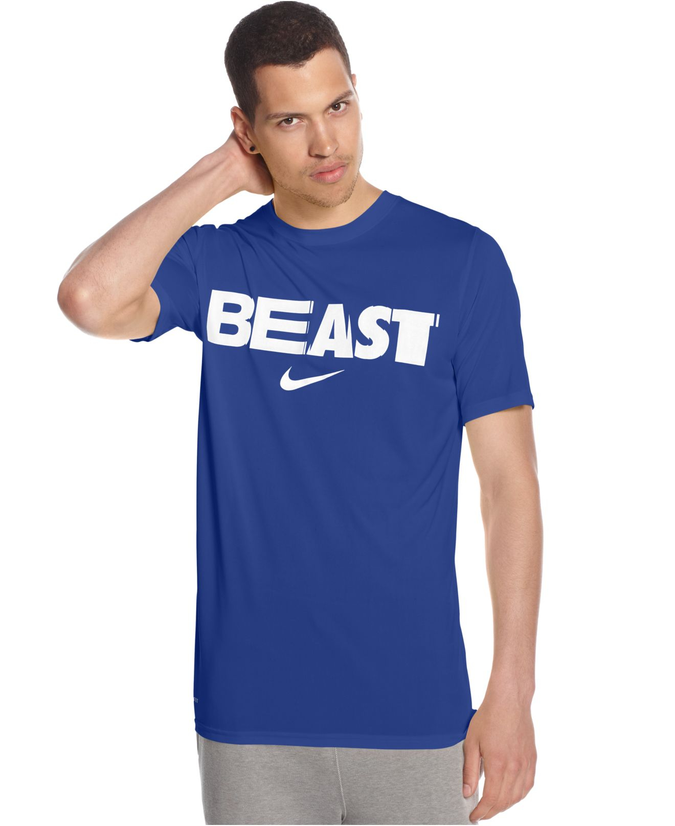 Nike Football Beast Mode Legend T-shirt in Blue for Men - Lyst