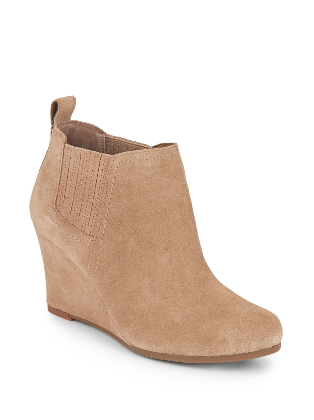 Dolce Vita Pammela Suede Wedge Booties 