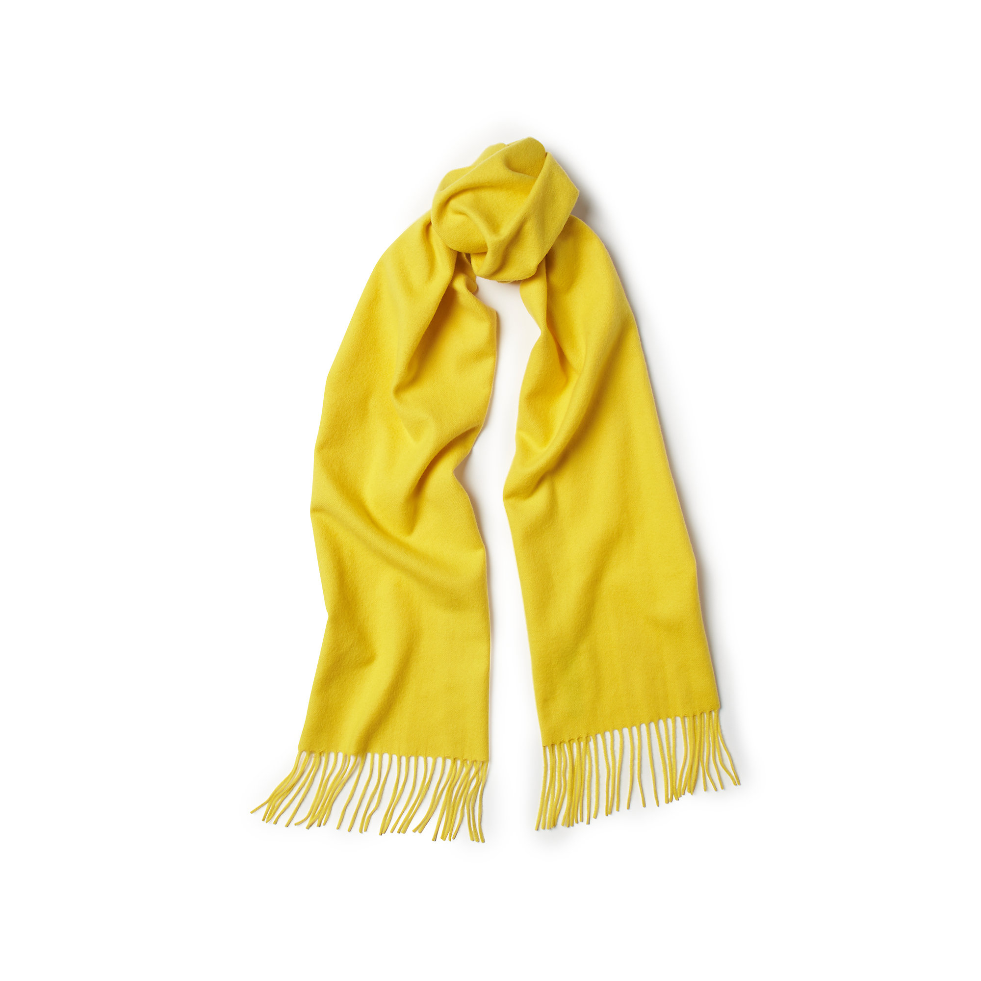 yellow cashmere scarf