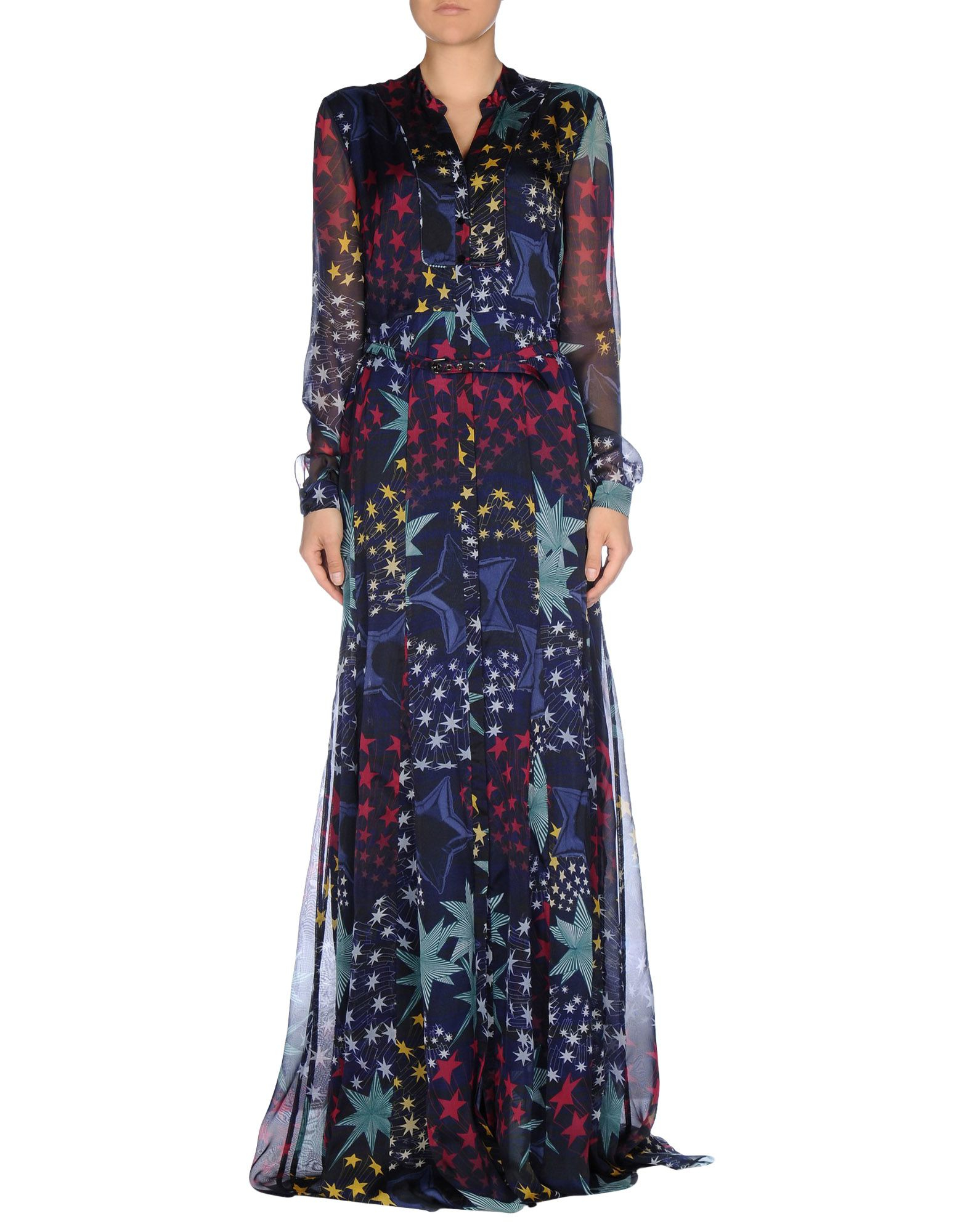 Lyst Matthew Williamson Long Dress in Blue