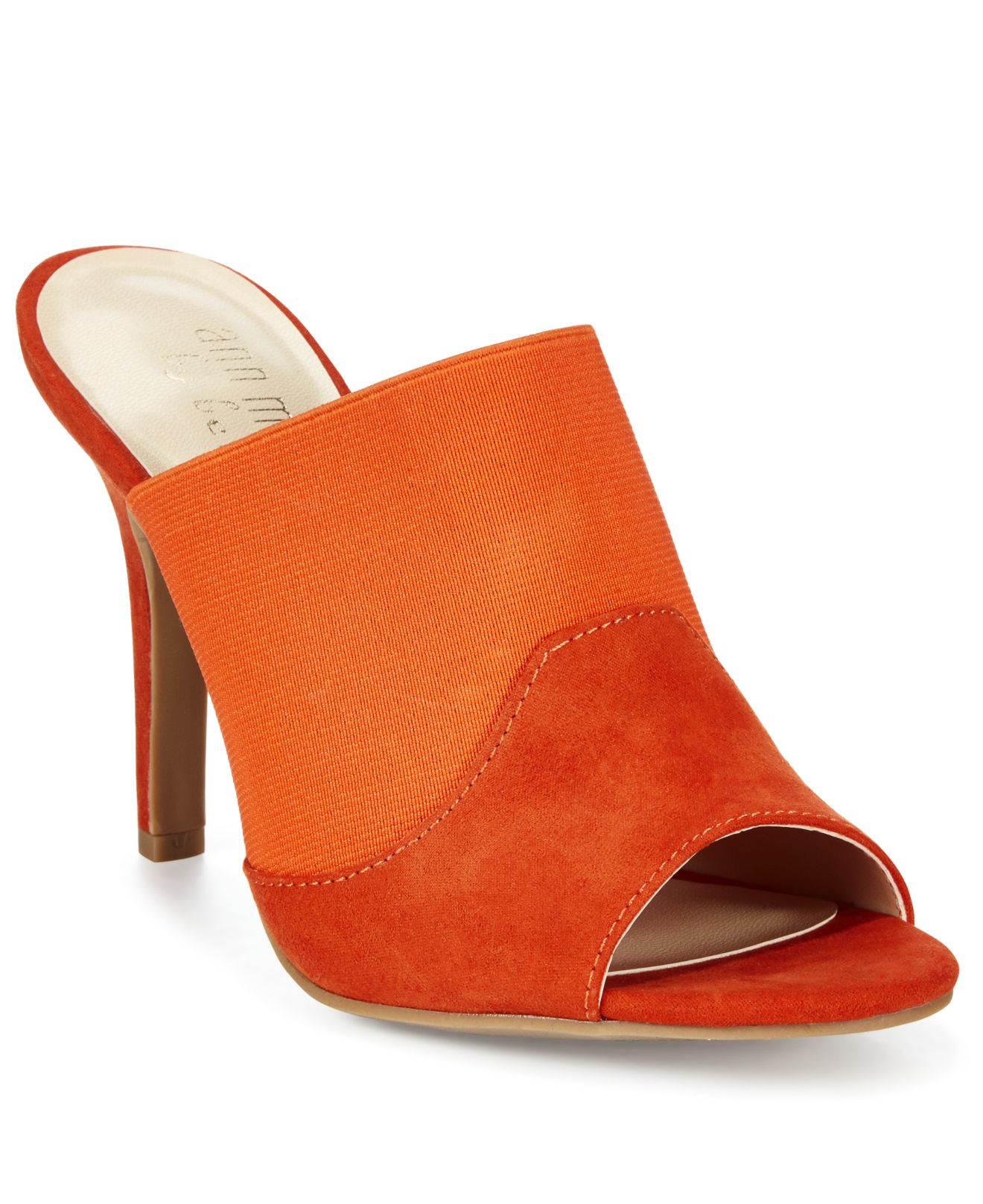 burnt orange mules