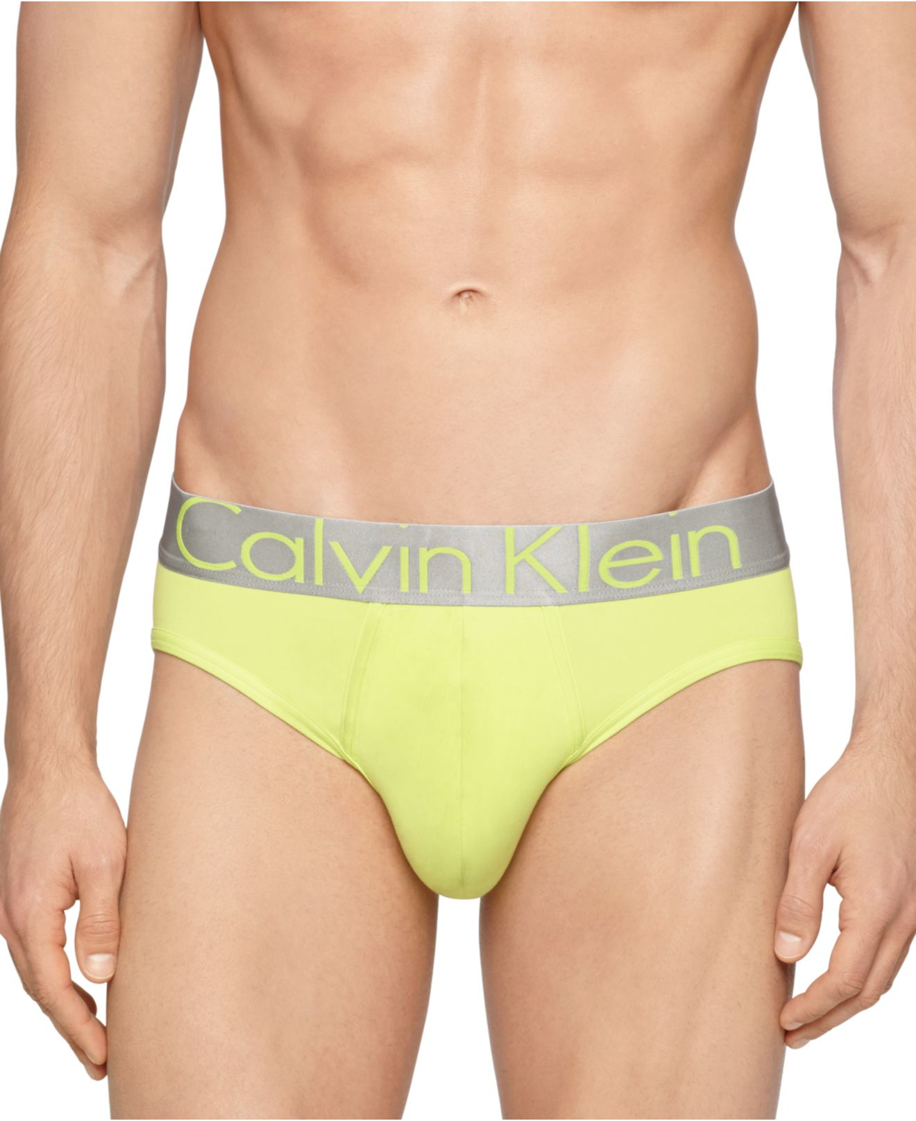 Calvin Klein Steel Micro Hip Brief U2715 in Yellow for Men - Lyst