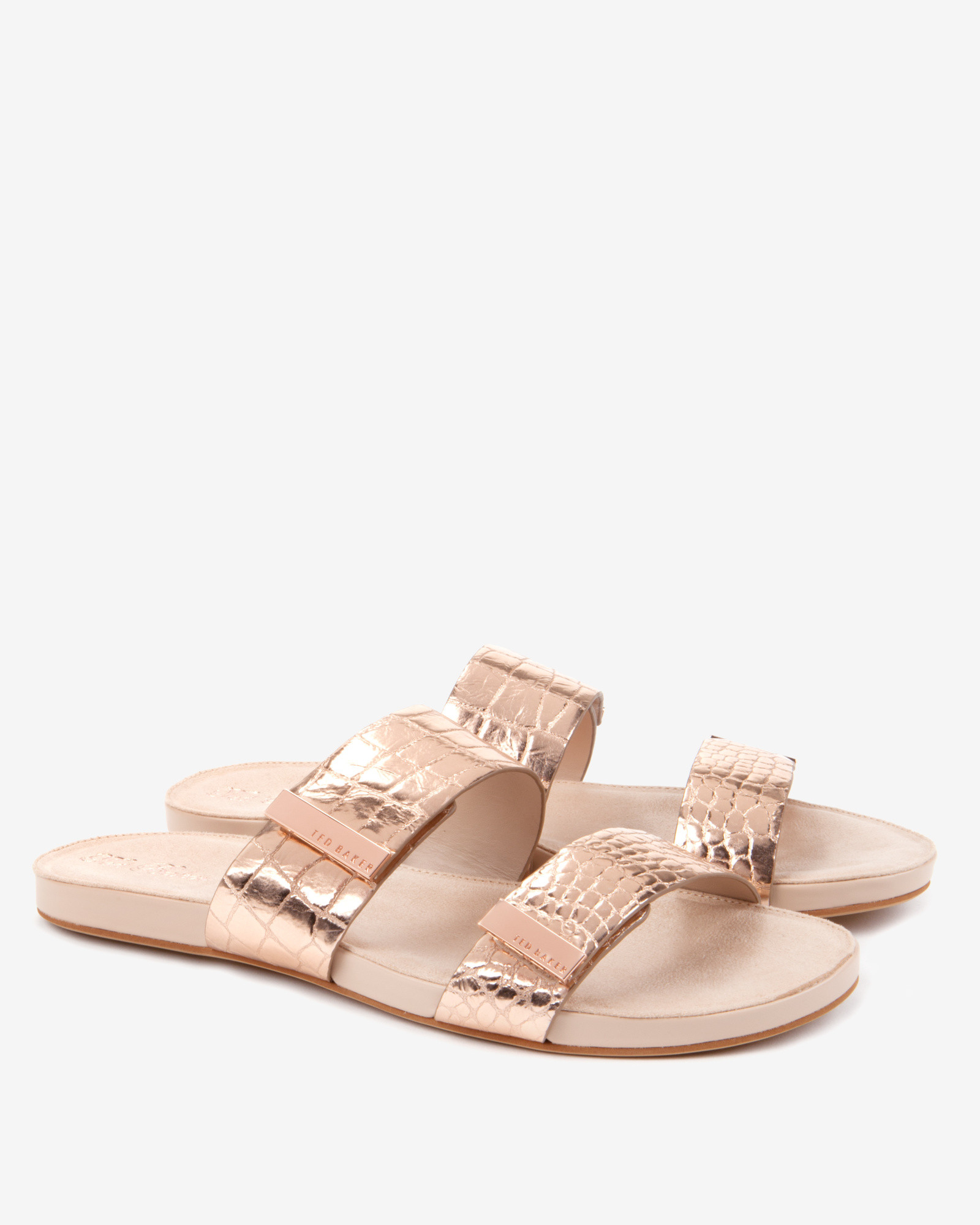 ted baker gold sliders
