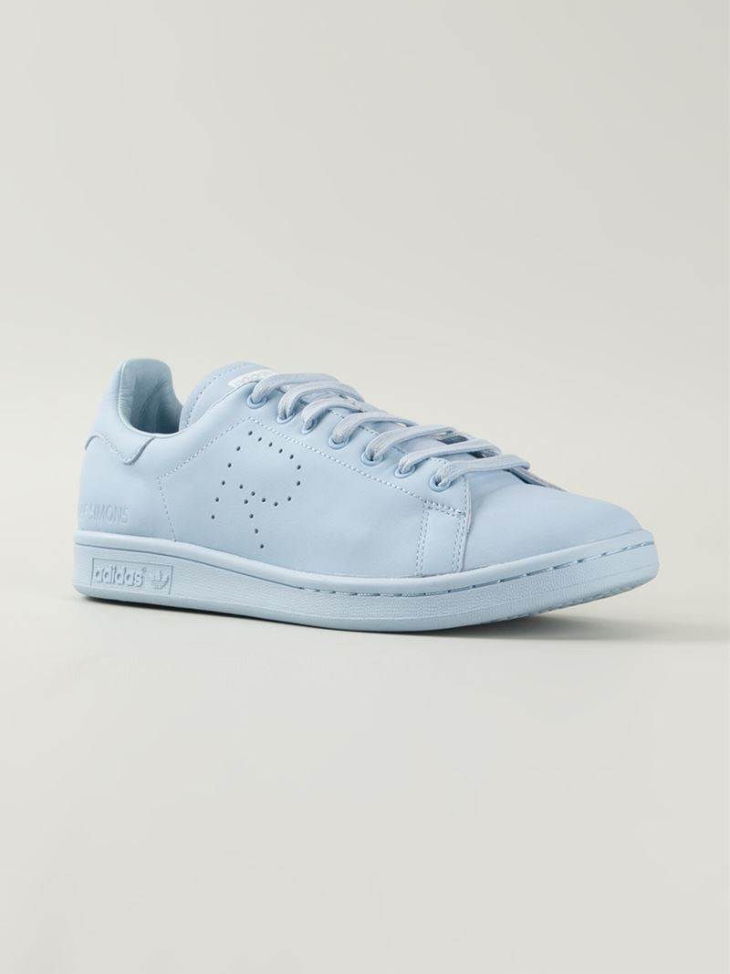 adidas By Raf Simons Stan Smith Leather Sneakers in Light Blue (Blue) | Lyst