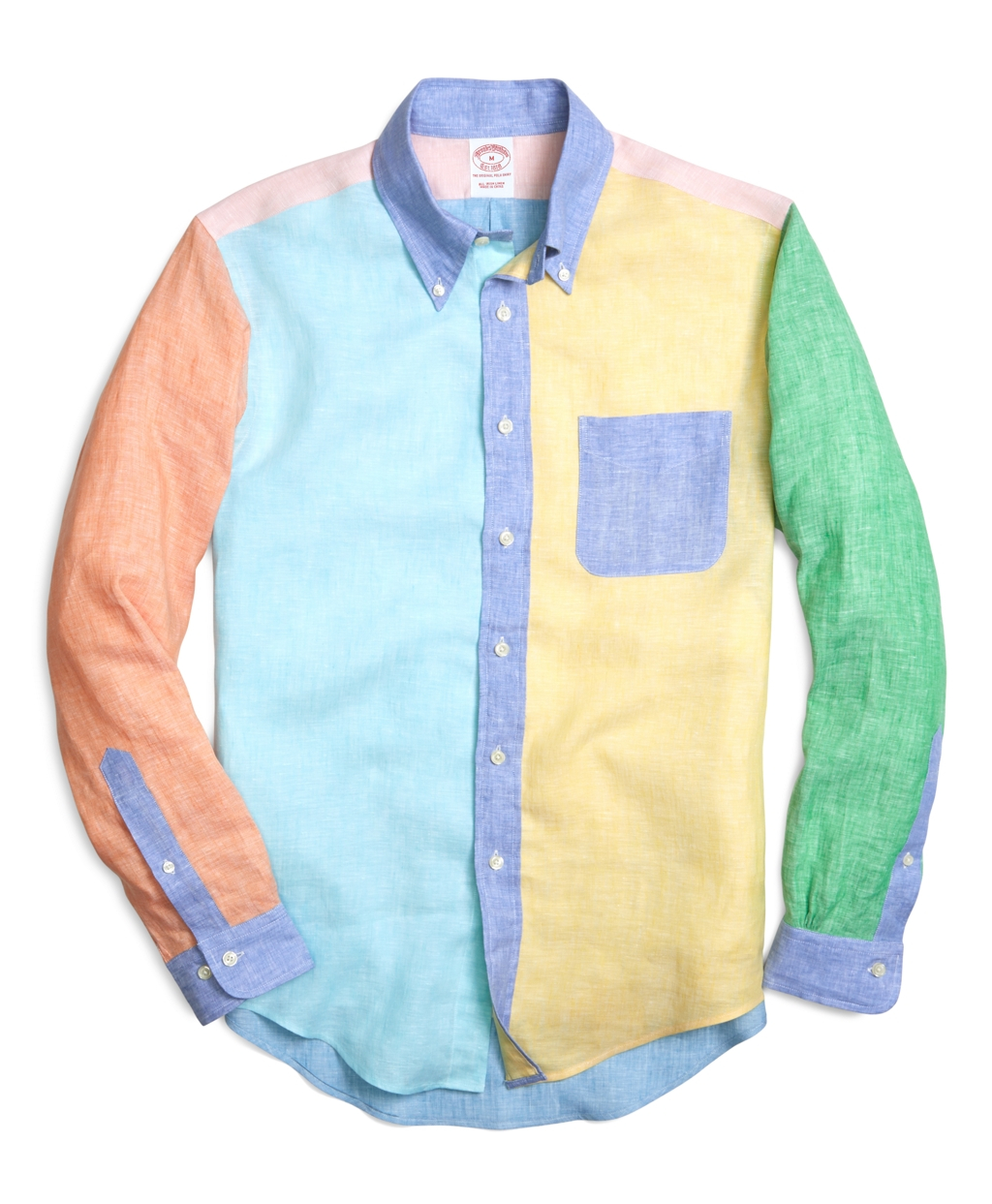 brooks brothers multi colored shirt