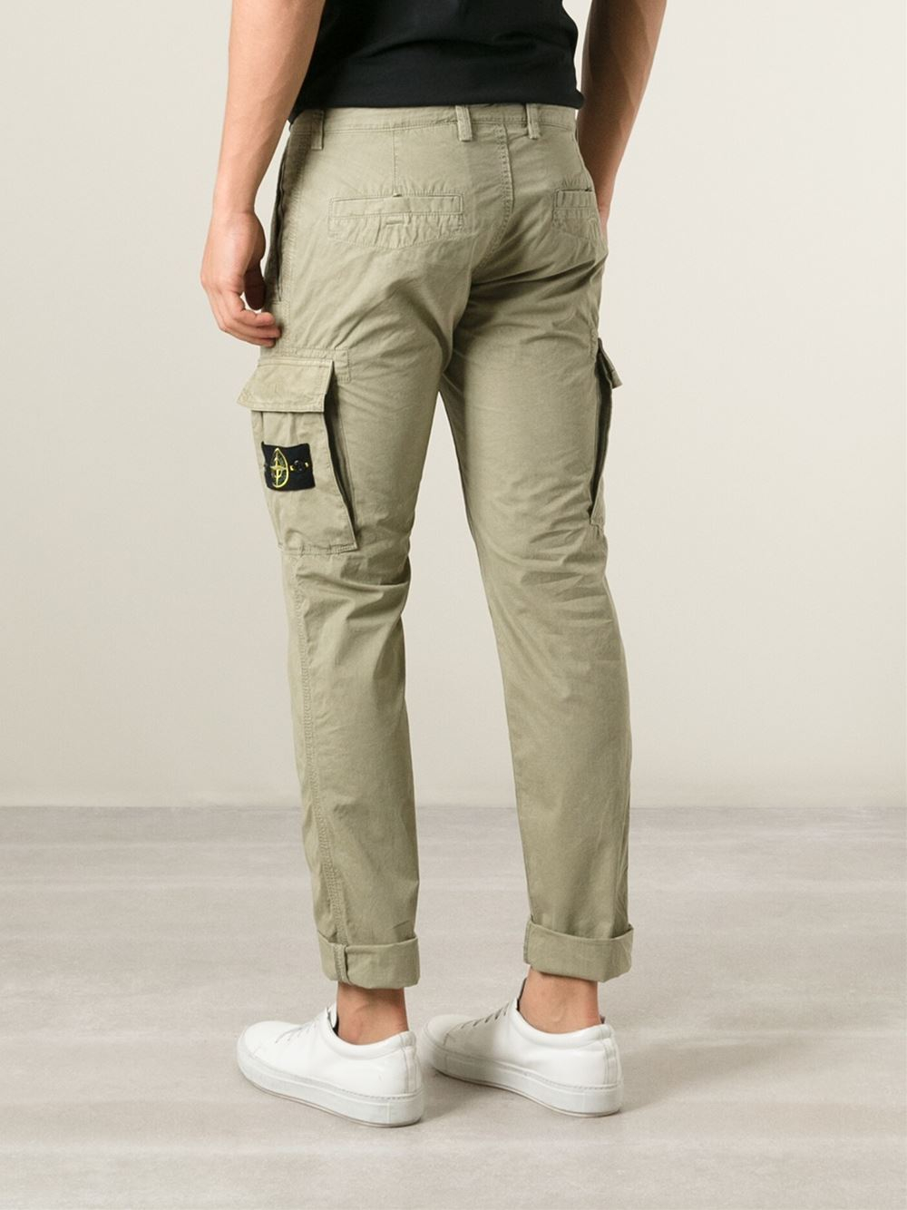 Stone Island Cargo Trousers in Natural for Men | Lyst UK