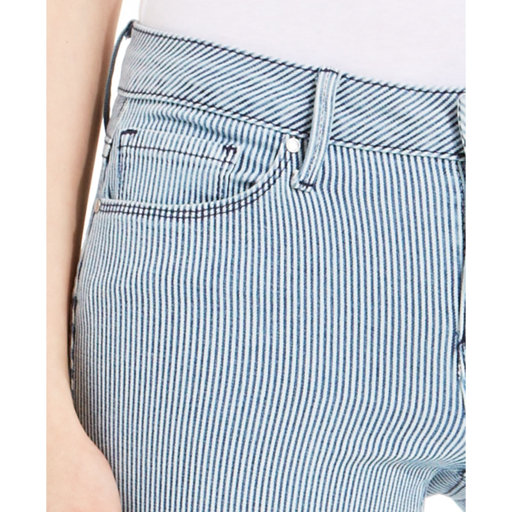 women's railroad stripe jeans