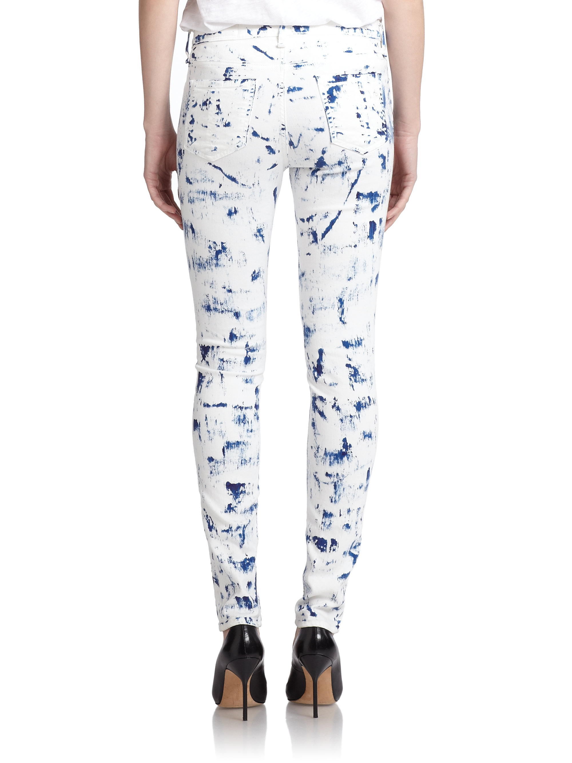 rag and bone paint splatter jeans