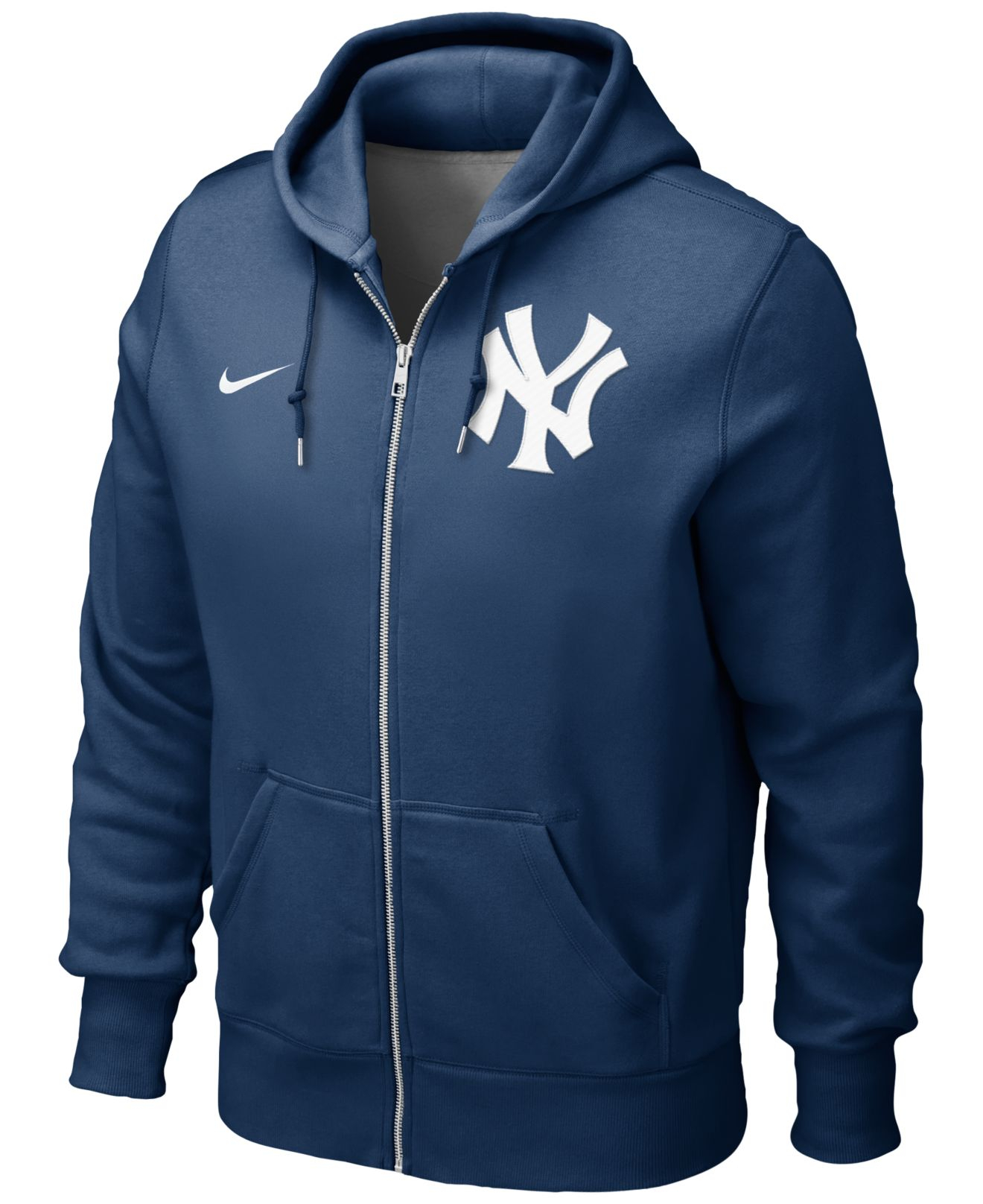 Nike Men'S New York Yankees Full-Zip Hoodie Sweatshirt in Blue for Men ...