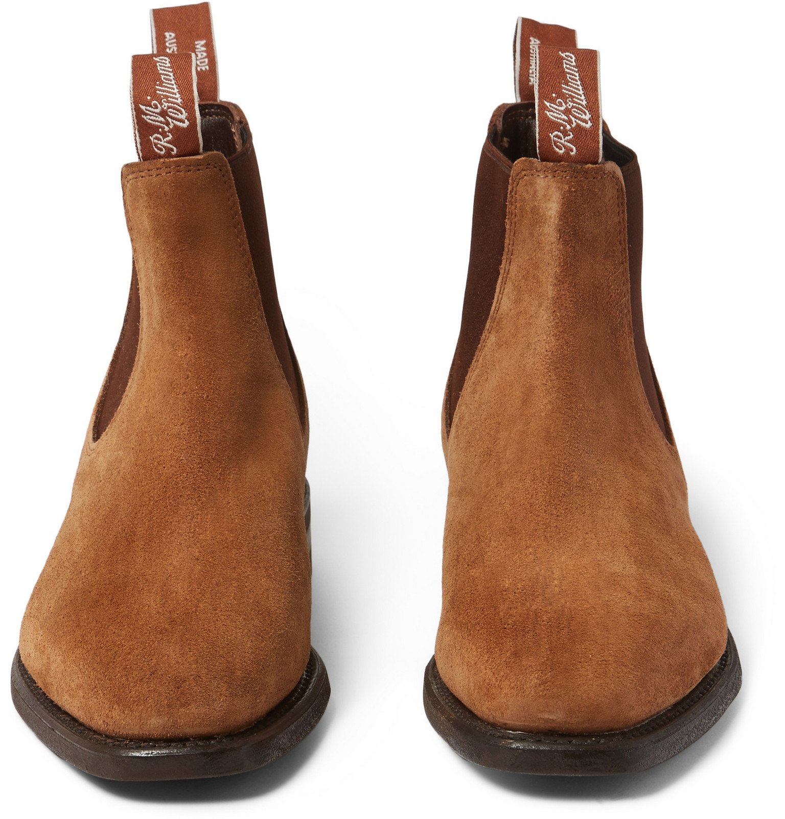 R.M. Williams Suede Chelsea Boots in Brown for Men - Lyst