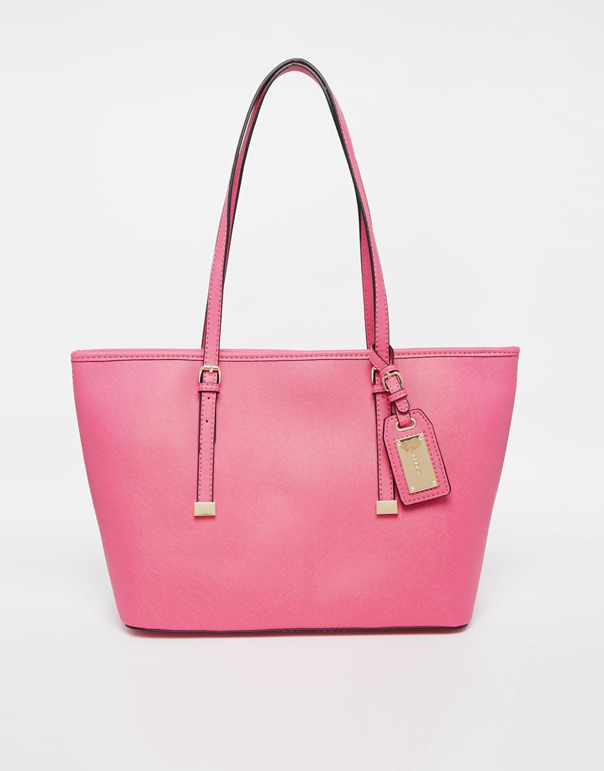 ALDO Hatchet Mini Tote With Buckle Detail in Pink Lyst