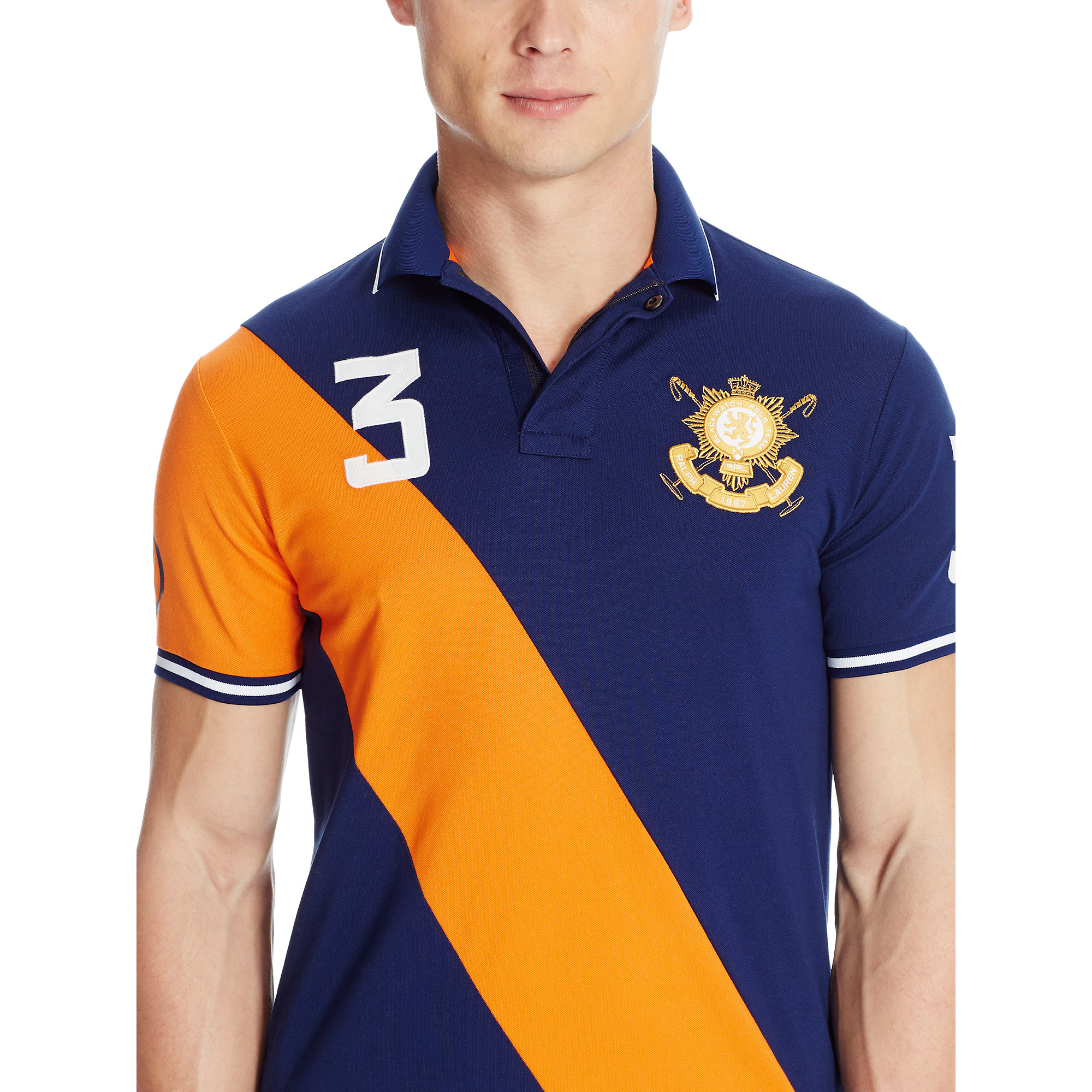 black and orange ralph lauren polo shirt