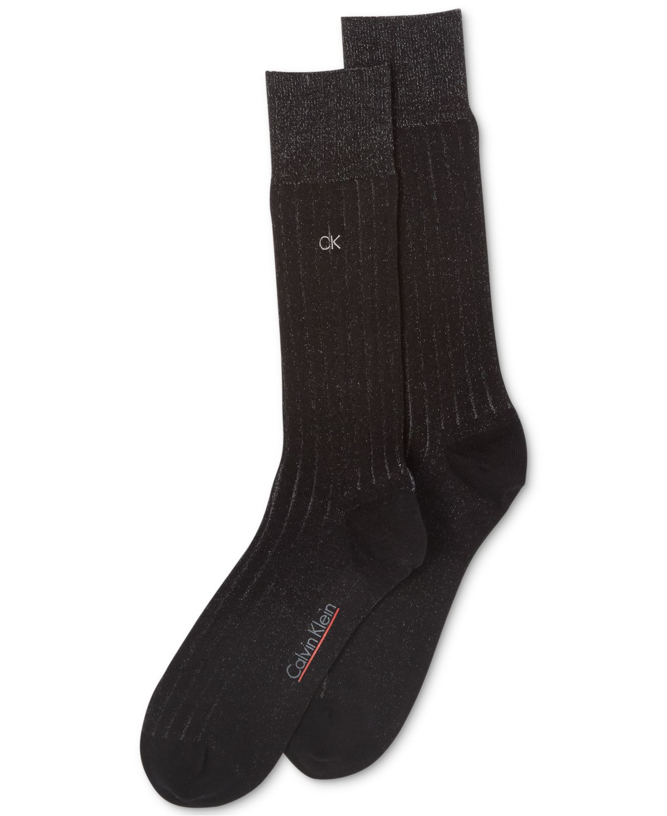 Calvin klein Men's Heat-tech Ribbed Crew Socks in Black for Men | Lyst