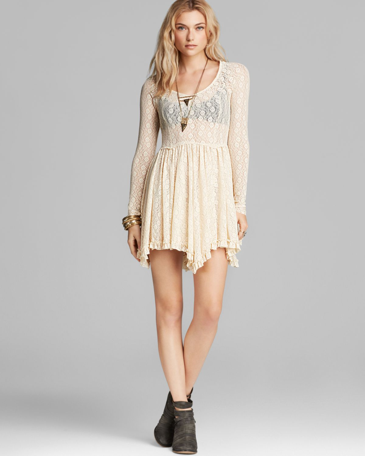 free people lace slip dress