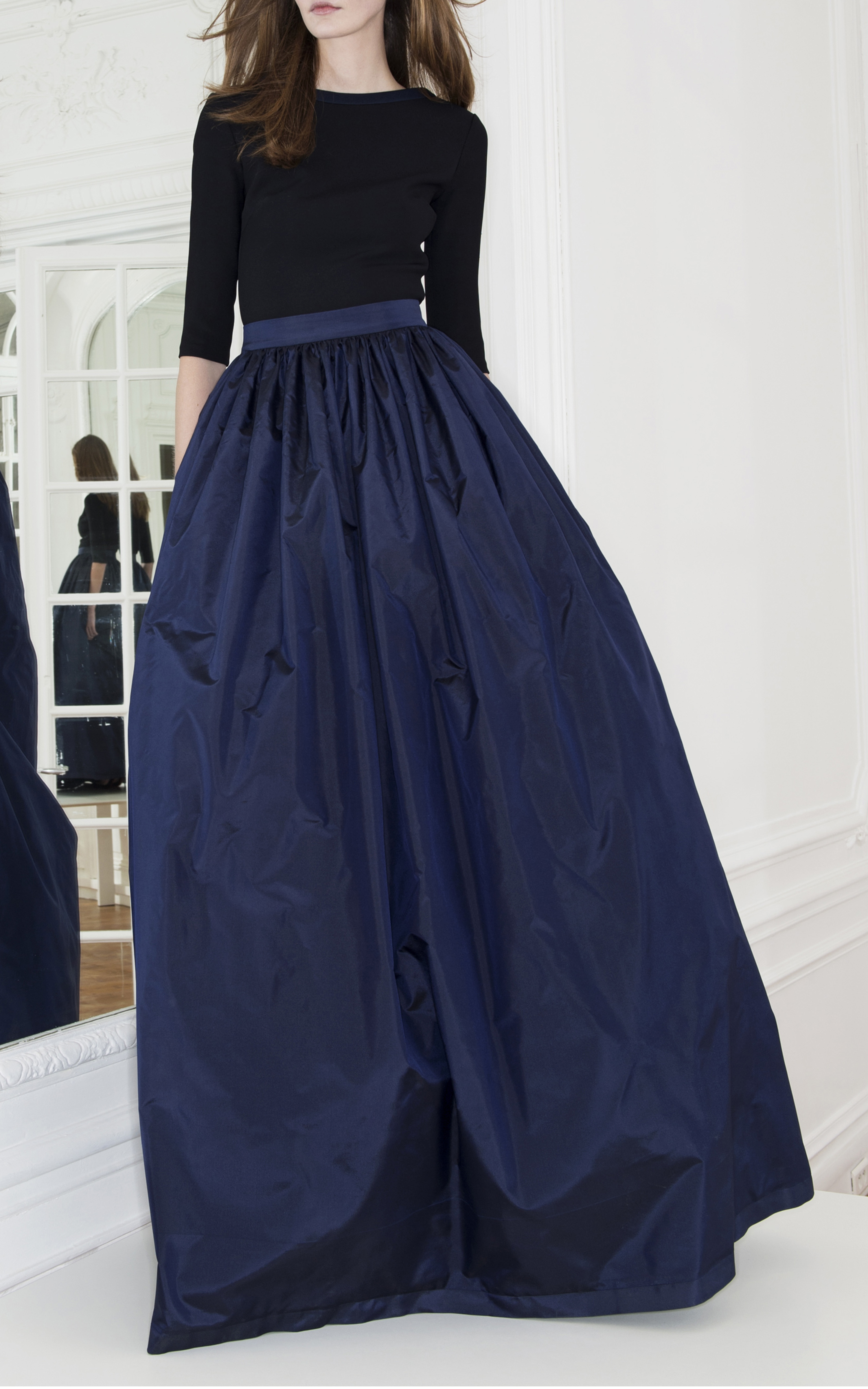 Lyst - Martin Grant Silk Tulle Layered Ballerina Skirt in Blue
