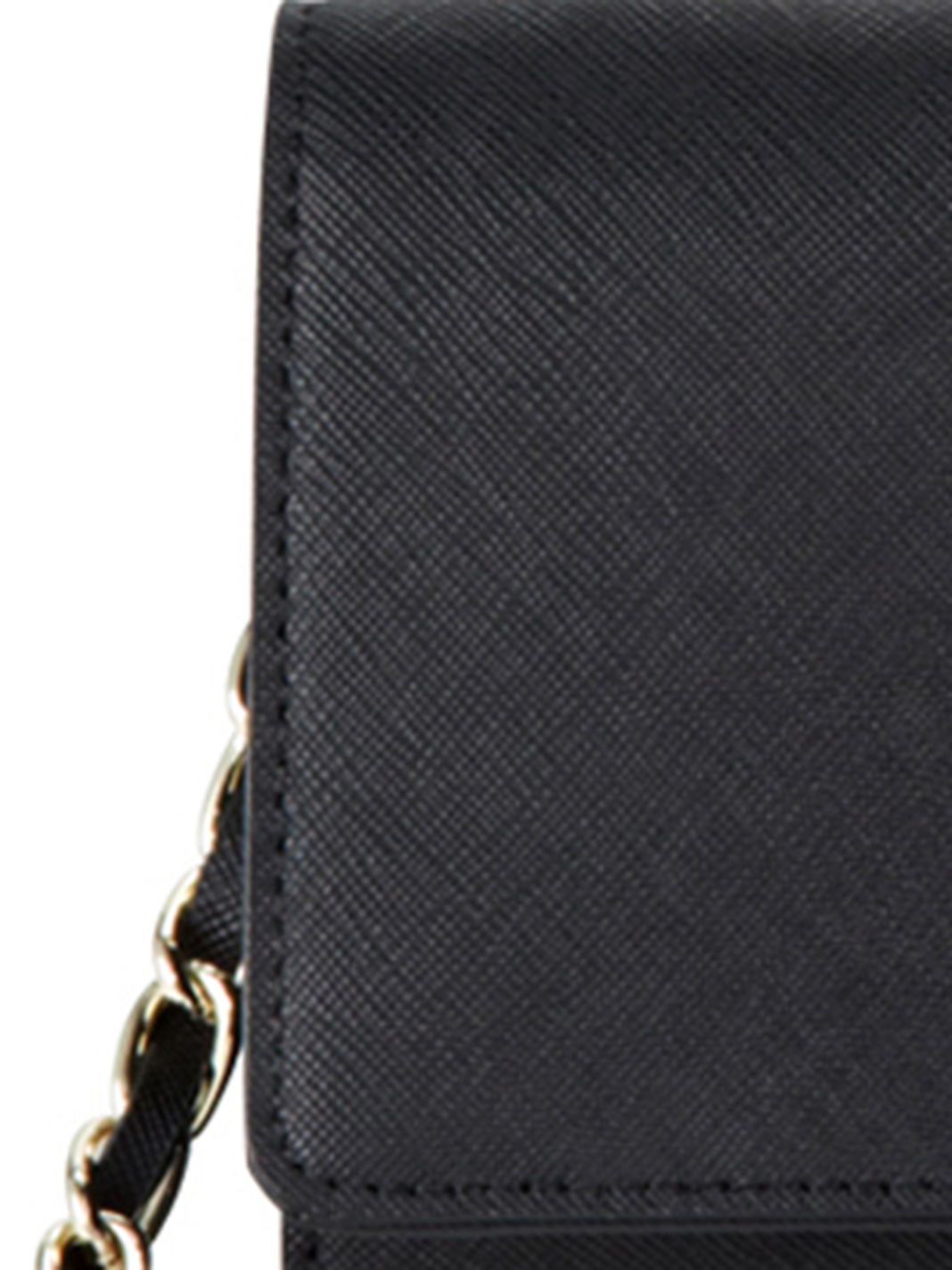 DKNY Saffiano Leather Wallet Clutch in Black - Lyst